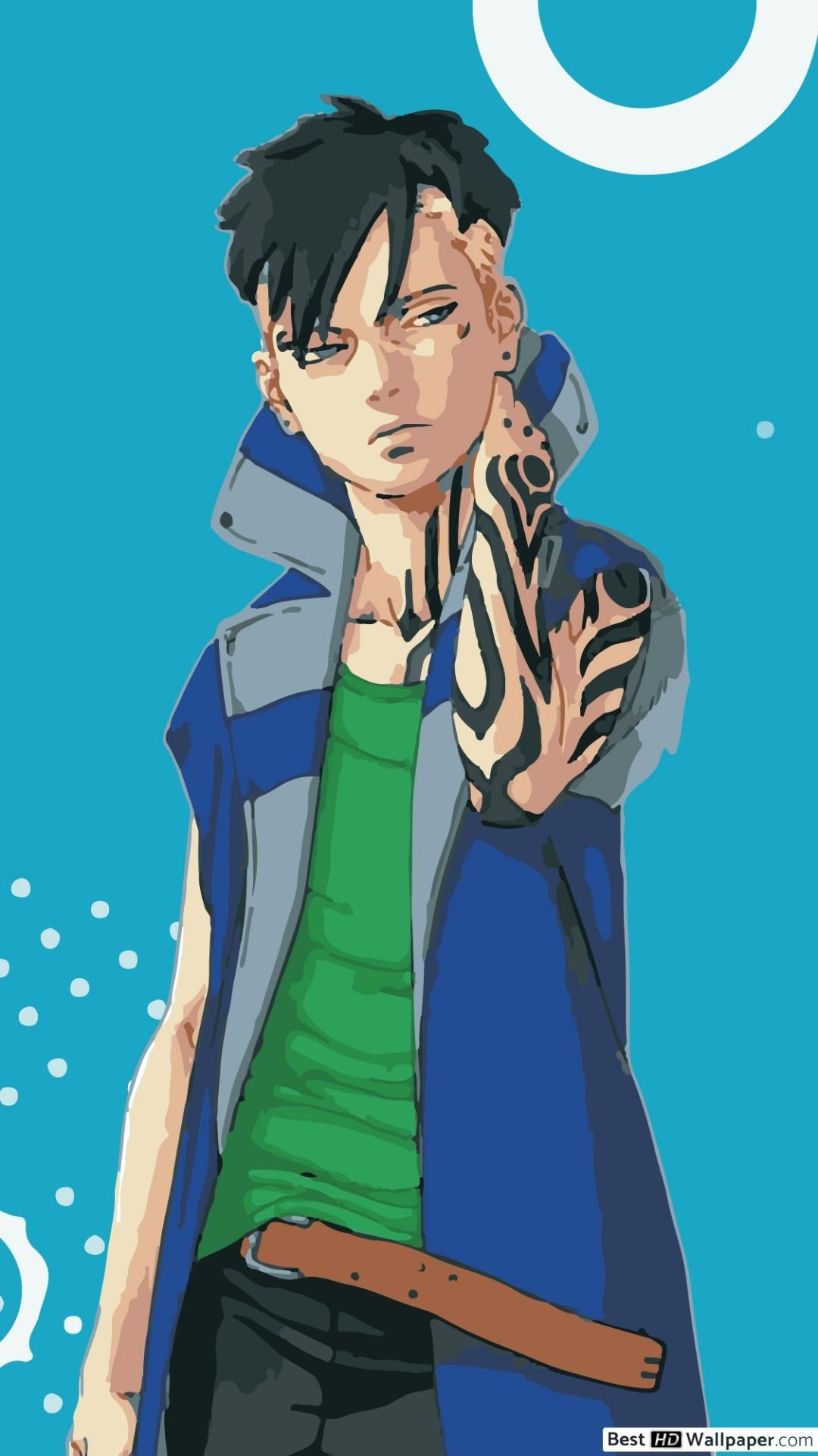 1080x1920 Kawaki Karma Vector HD wallpaper download, Phone