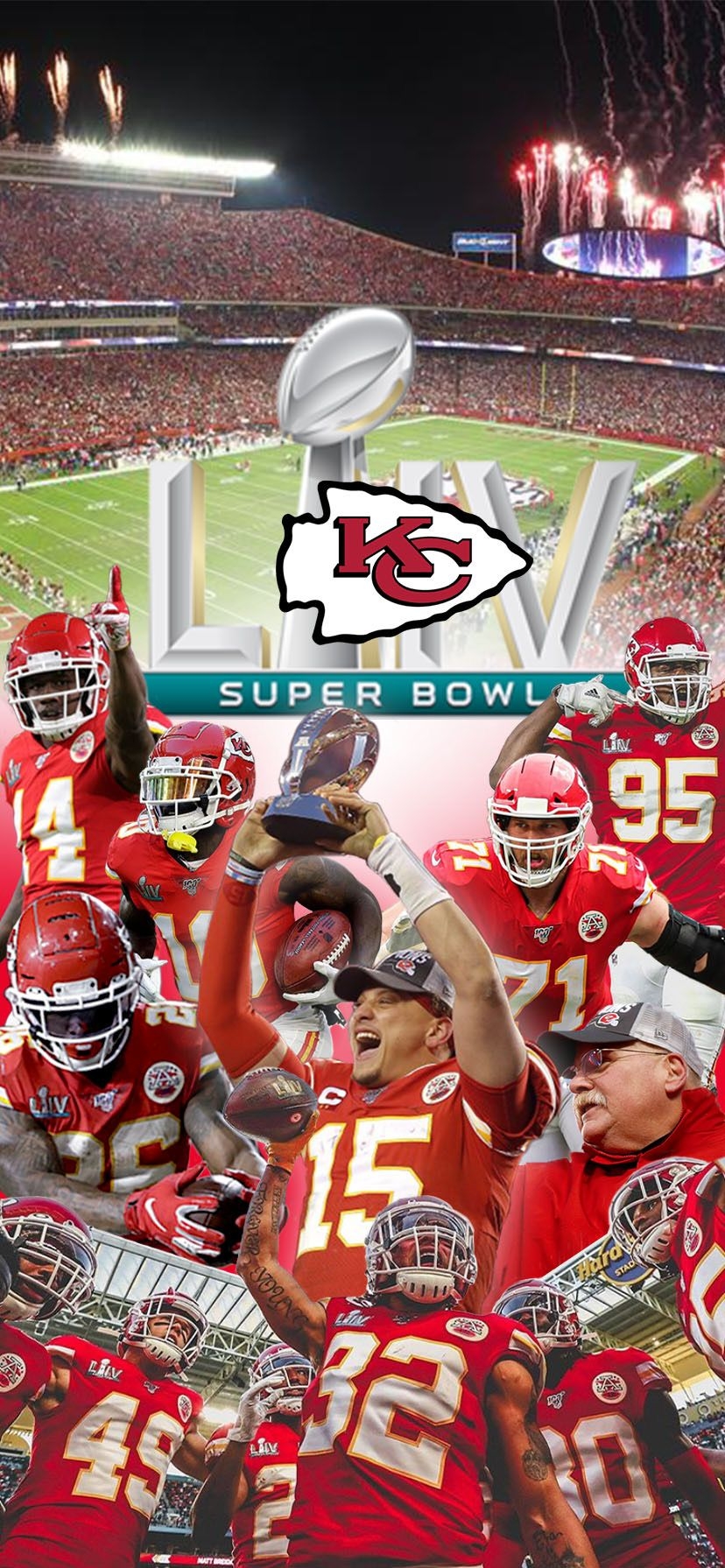 830x1800 KC Chiefs Super Bowl LIV. Chiefs wallpaper, Kc chiefs, Kansas city nfl, Phone