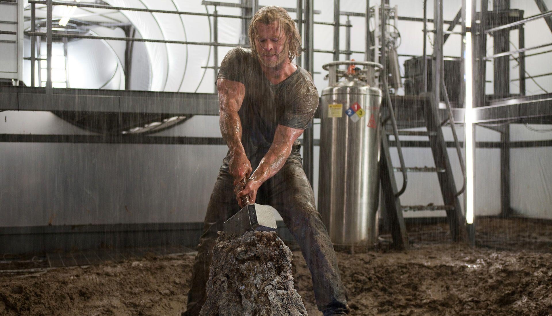 1920x1100 Thor Grasping the Hammer Desktop Wallpaper, Desktop