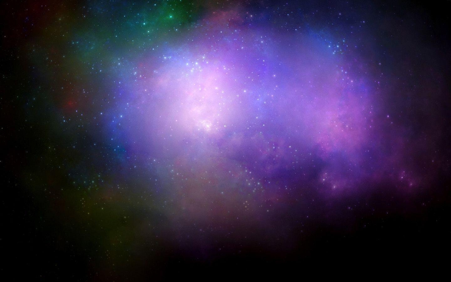 1440x900 Purple Galaxy Background, Desktop