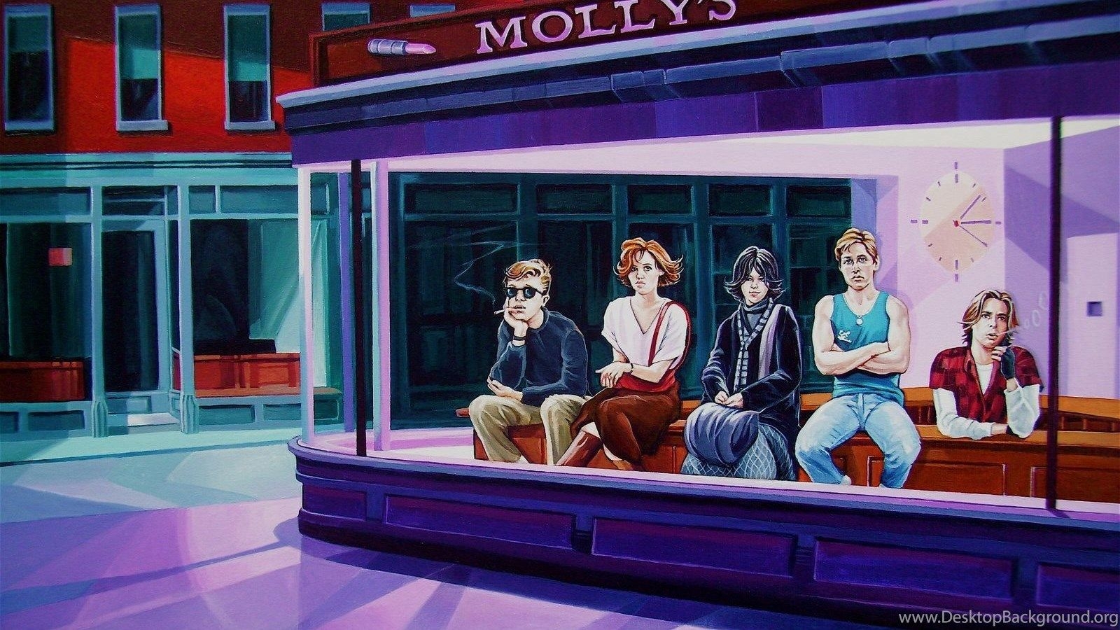 1600x900 Fashion Inspired By Art: Edward Hopper's Nighthawks College. Desktop Background, Desktop