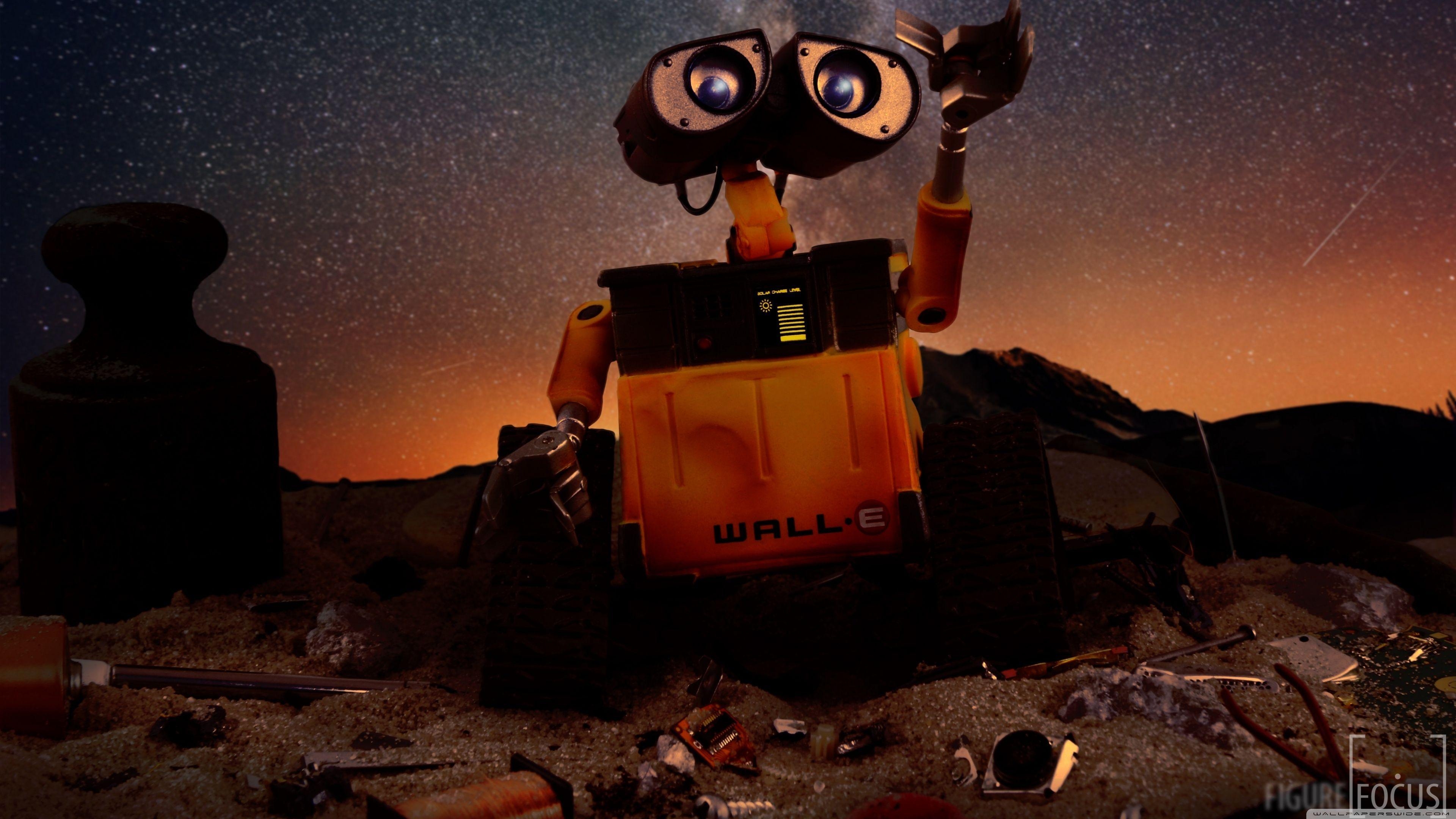 3840x2160 WALL E Robot HD Desktop Wallpaper, Widescreen, High Definition, Desktop