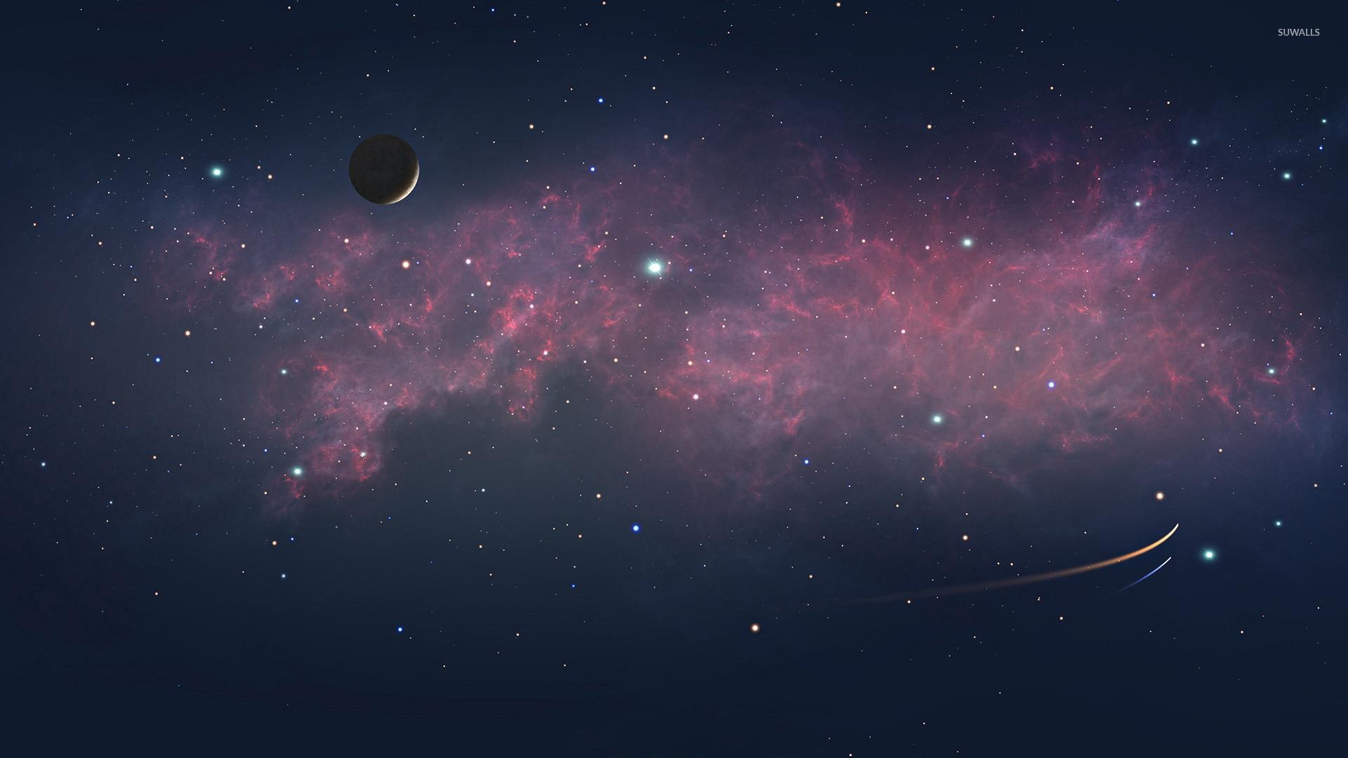 1920x1080 Red Space Wallpaper, Desktop