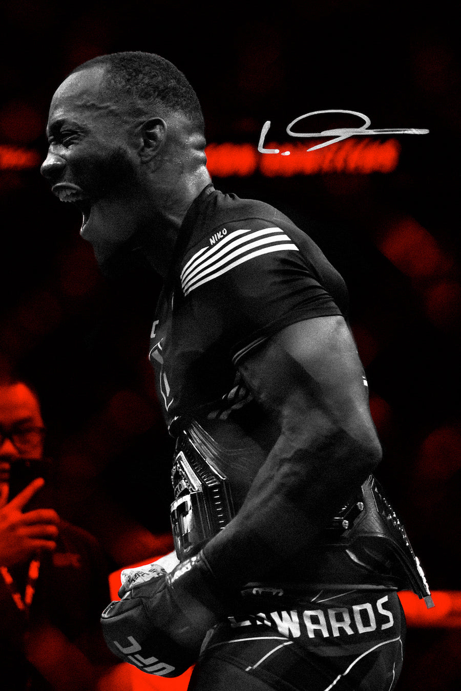 900x1350 Leon Edwards 'Champion of The World' Poster, Phone