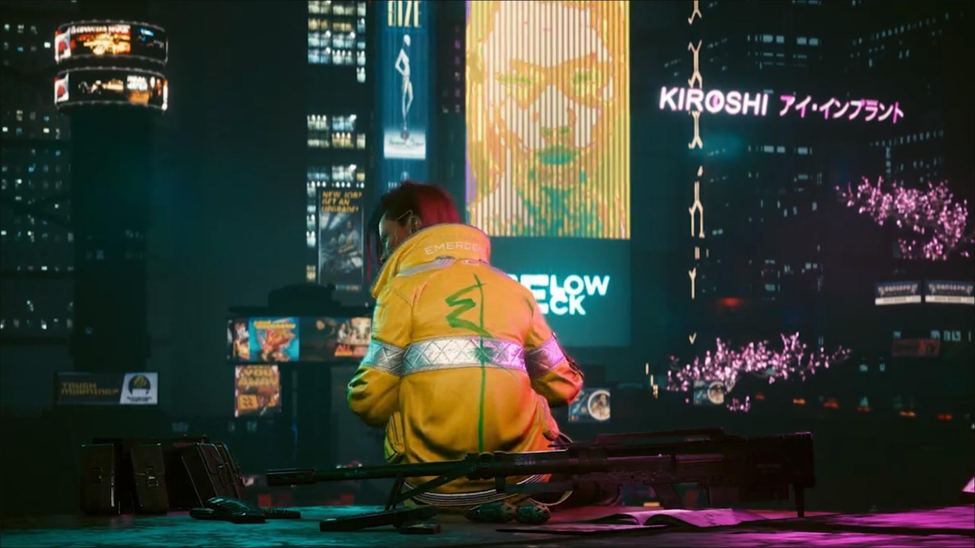 1920x1080 Is it too early to say that David Martinez's jacket in Cyberpunk 2077 is confirmed? Picture from newest Night City Wire trailer, Desktop