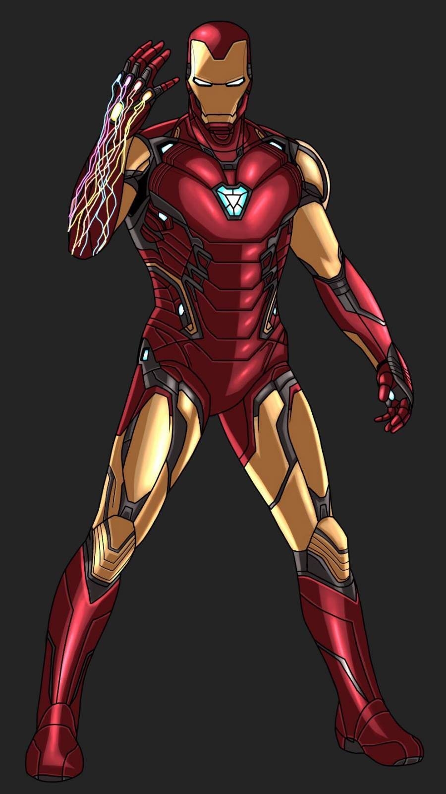 900x1600 I Am Iron Man Snap Animated Art IPhone Wallpaper, Phone