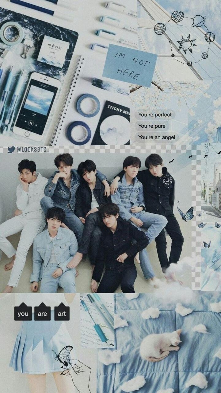 730x1280 BTS collage + Wallpaper shared by NINØ, Phone