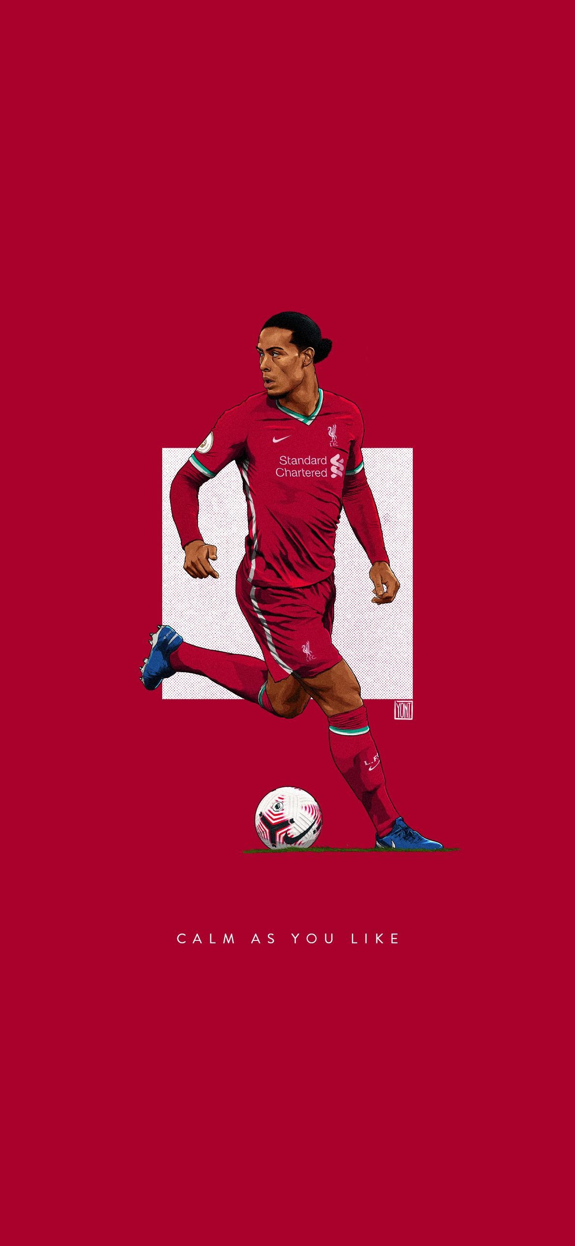 1170x2540 Virgil Van Dijk wallpaper to celebrate 3 years of the big man.: LiverpoolFC, Phone