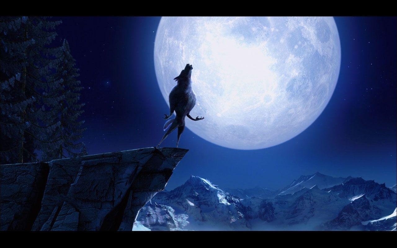 1280x800 Wallpaper For > Howling Wolf Moon Wallpaper, Desktop