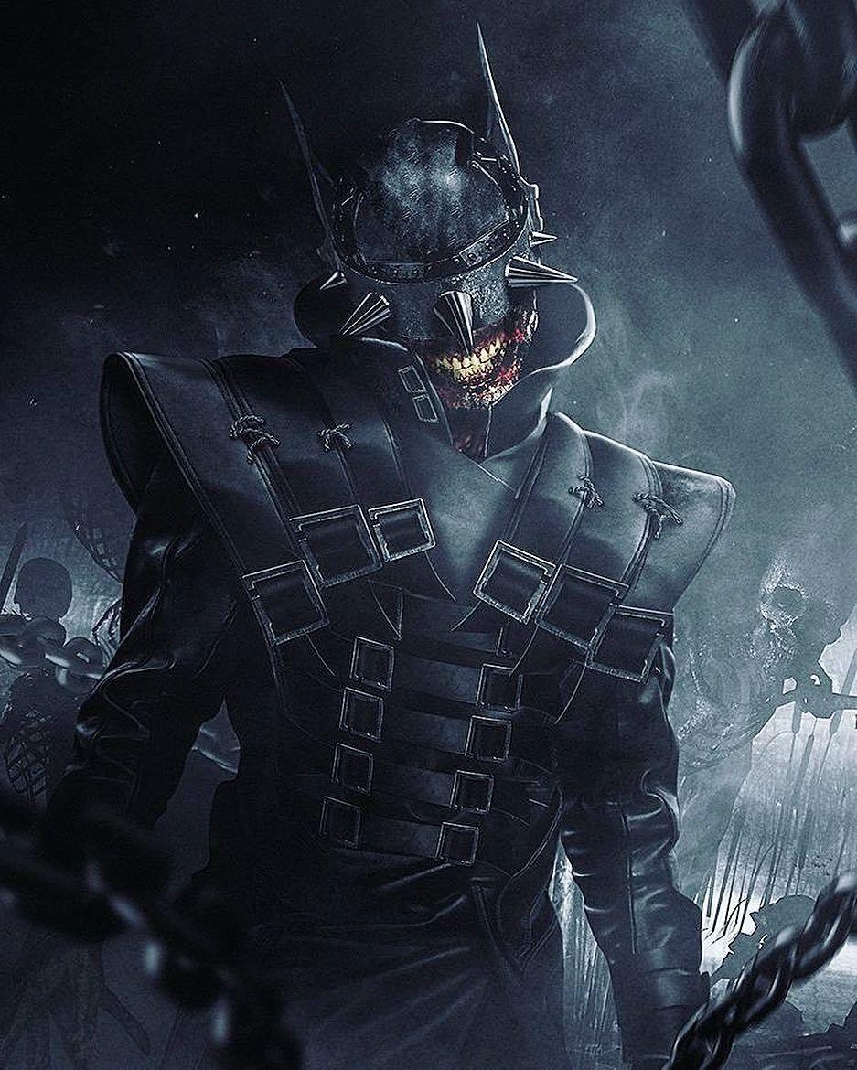 940x1170 bosslogic rendition of The Batman Who Laughs from Dark Knights, Phone