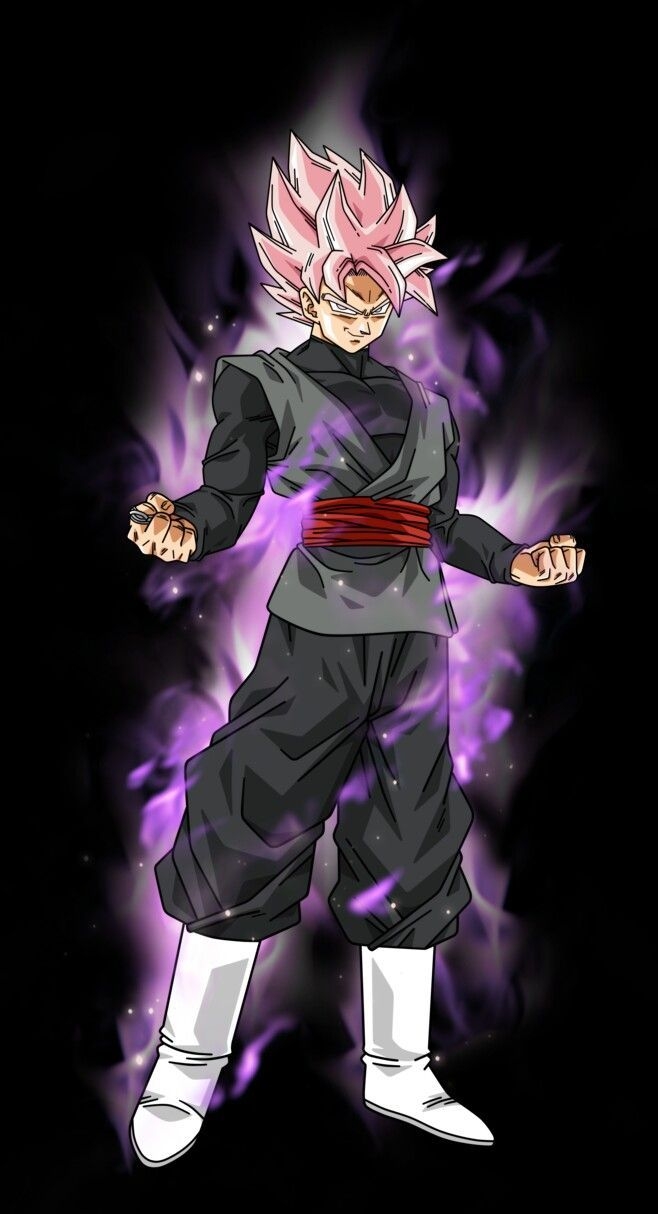 660x1220 Super Saiyan Rośe Goku Black. Dragon ball super manga, Dragon, Phone