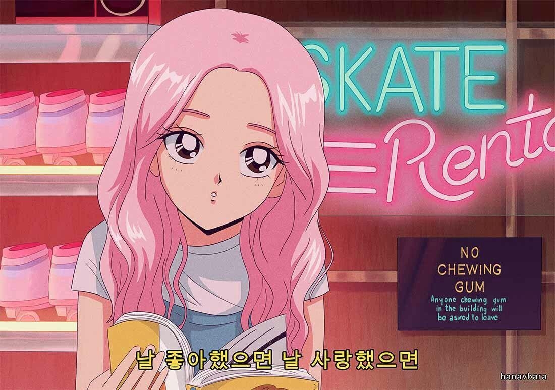 1100x780 Hanavbara, 90's Anime Aesthetic K Pop. Popanime, Desktop