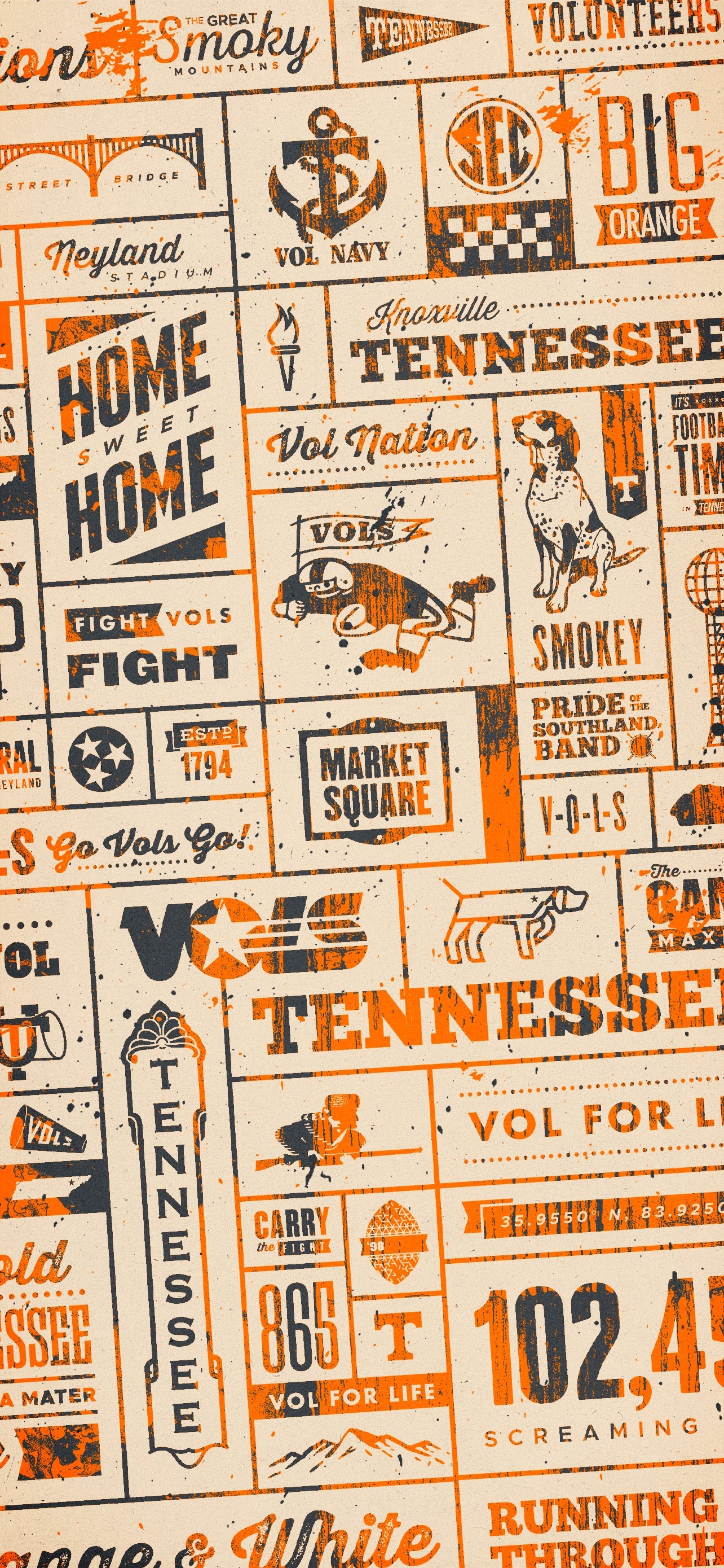 1290x2780 Tennessee Athletics Wallpaper, Phone