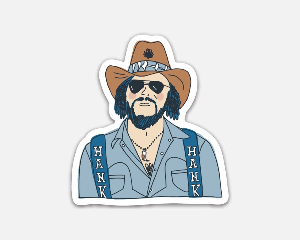 1000x800 Hank Williams Jr. Vinyl Sticker, Desktop