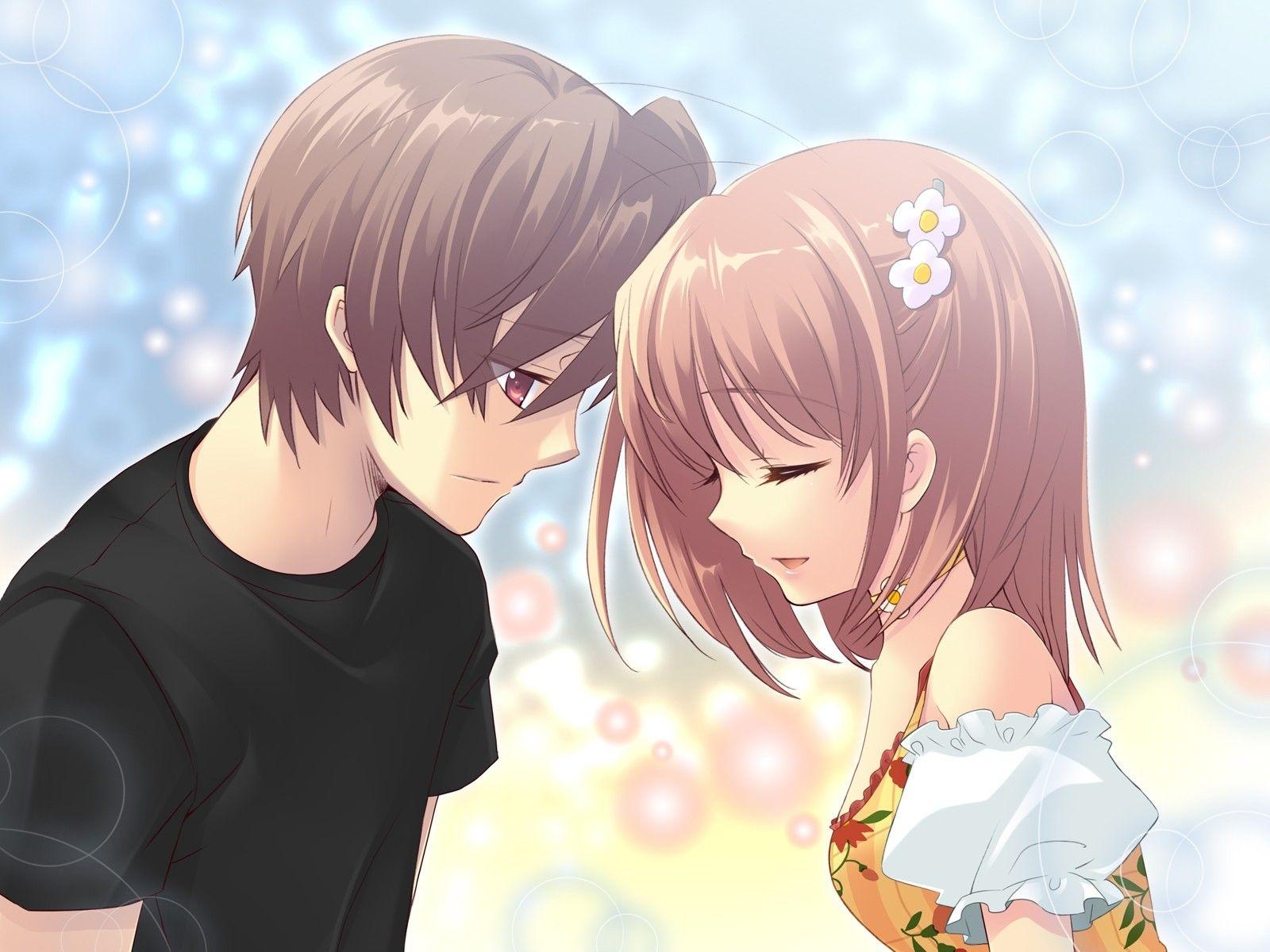 1600x1200 HD Cute Anime Couple Background, Desktop