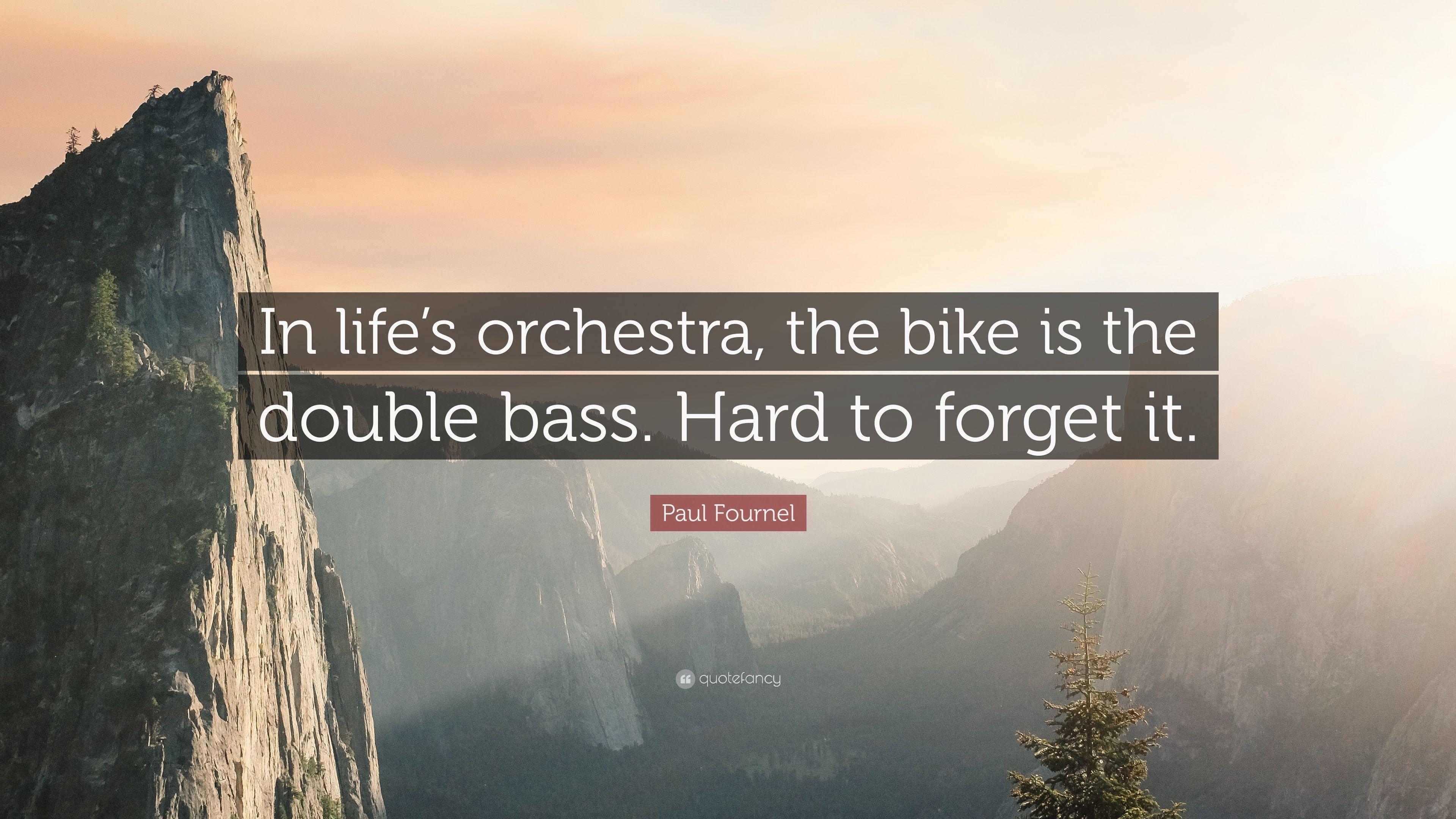 3840x2160 Paul Fournel Quote: “In life's orchestra, the bike is the double, Desktop