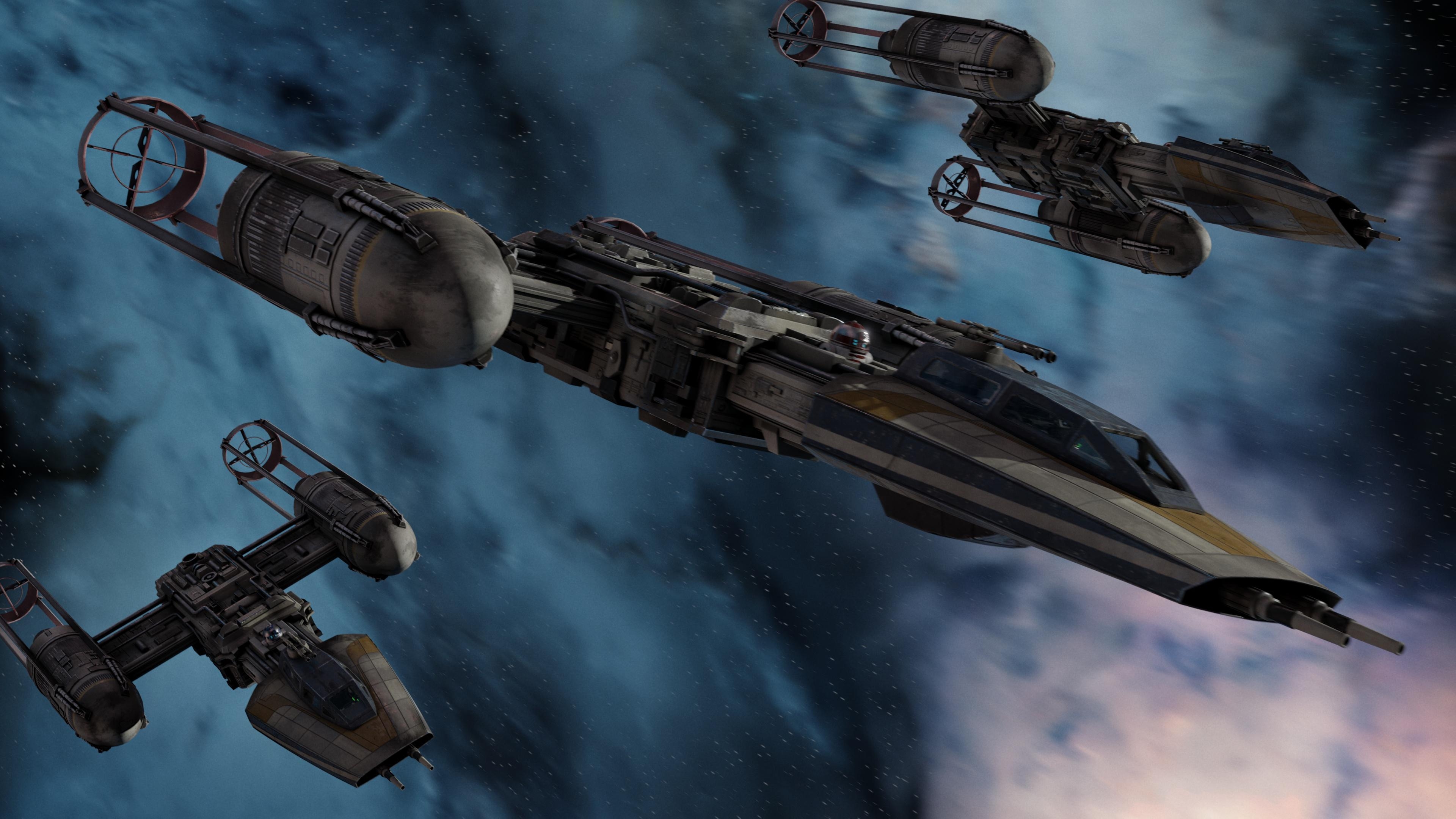 3840x2160 Y Wing Attack Run (4k Rendered Fan Art Wallpaper By Moi), Desktop