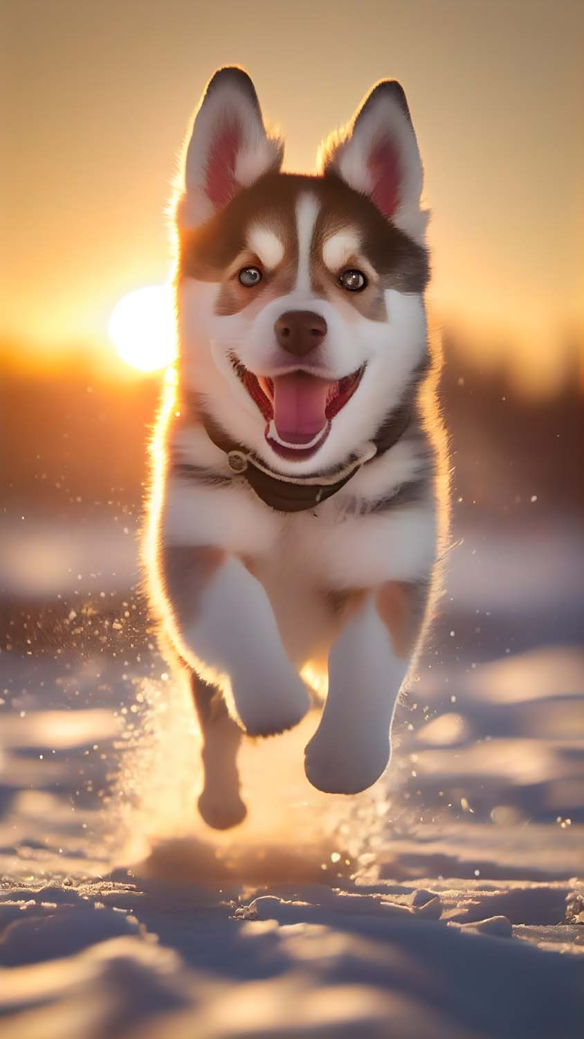 850x1500 Husky Puppy IPhone Wallpaper HD, Phone