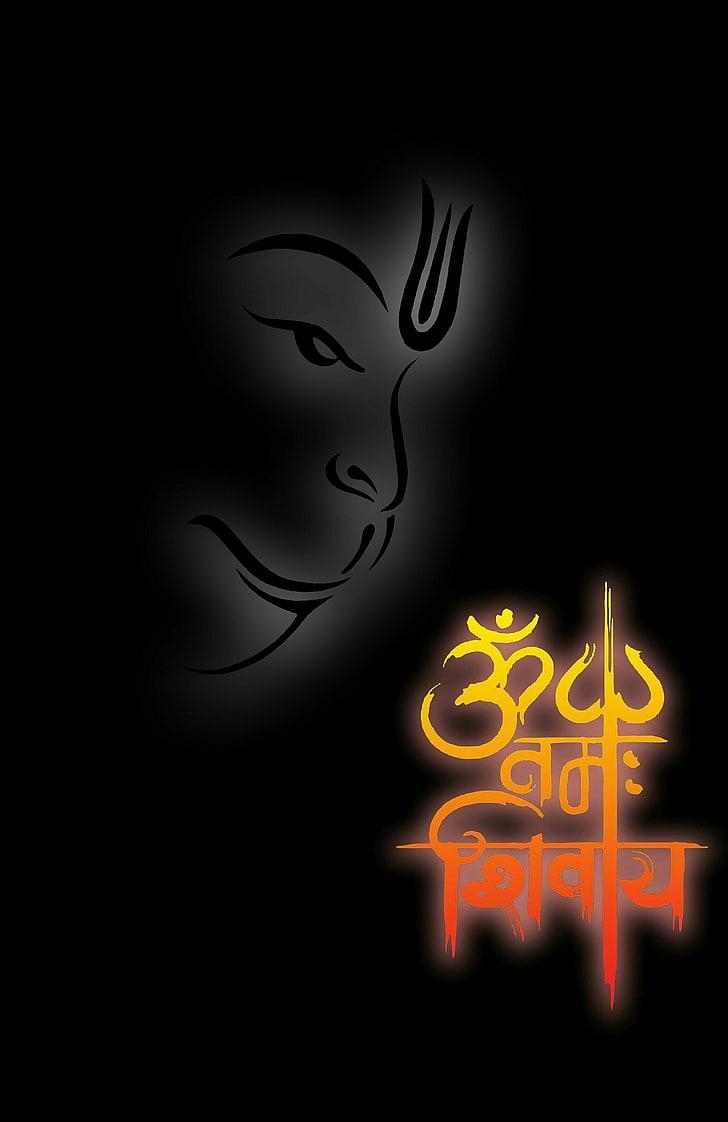 730x1130 HD wallpaper: #god, #hanuman, #spritual, representation, black background, Phone