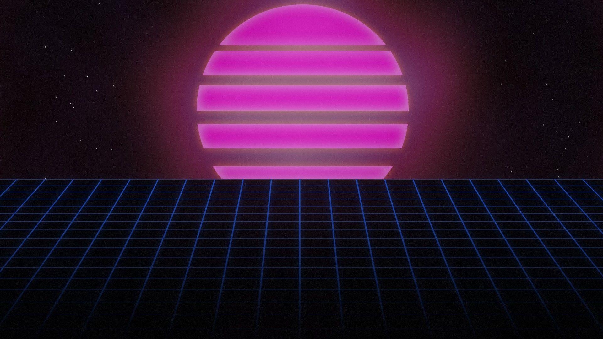 1920x1080 80s Sunset Retro 80s Wallpaperx1024, Desktop