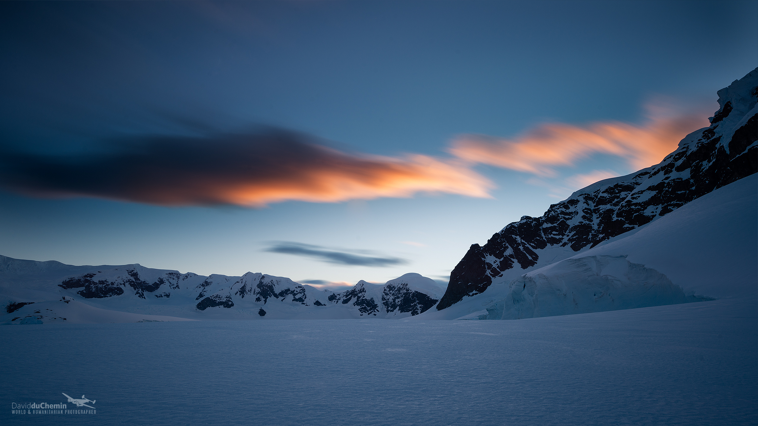 2560x1440 Antarctica Sunset Wide Wallpaper, Desktop