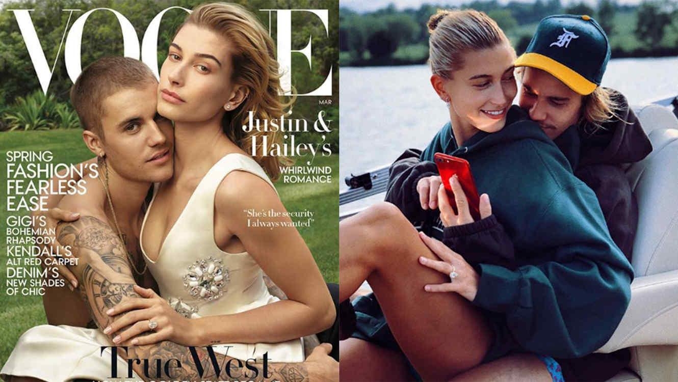 1330x750 Justin Bieber and Hailey Baldwin Talk About Their Marriage for Vogue, Desktop