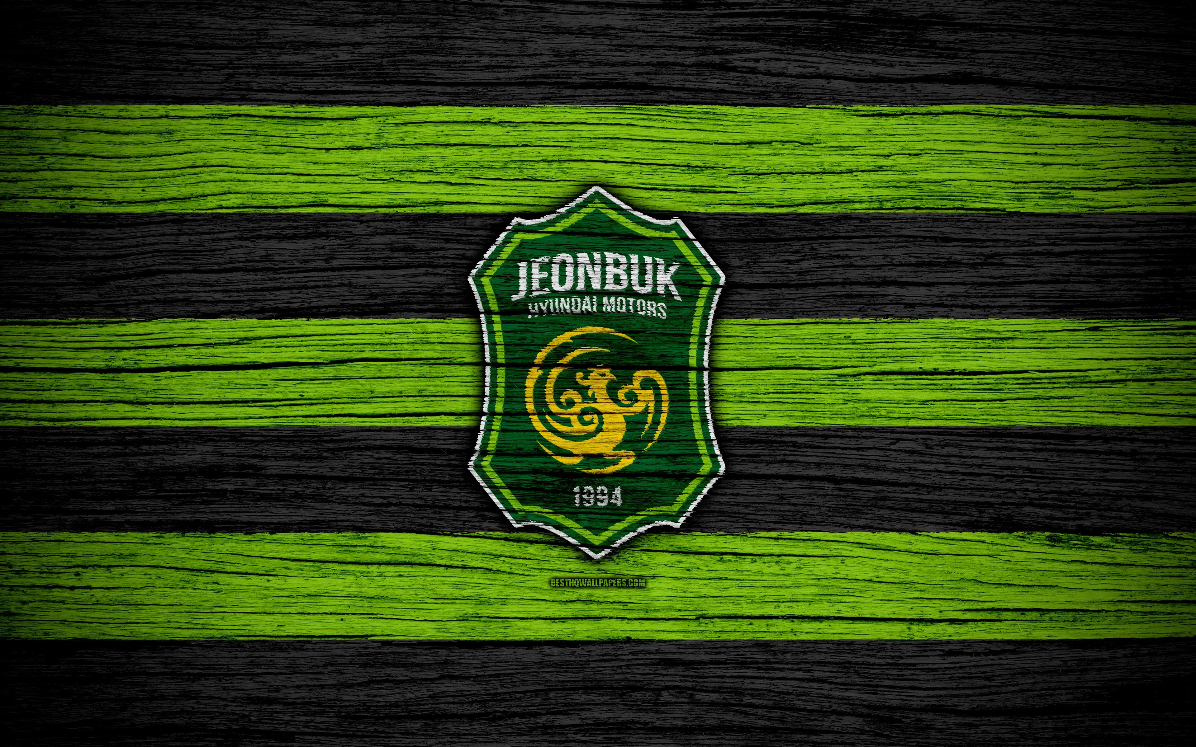 3840x2400 Download wallpaper Jeonbuk Hyundai Motors FC, 4k, K League 1, Desktop