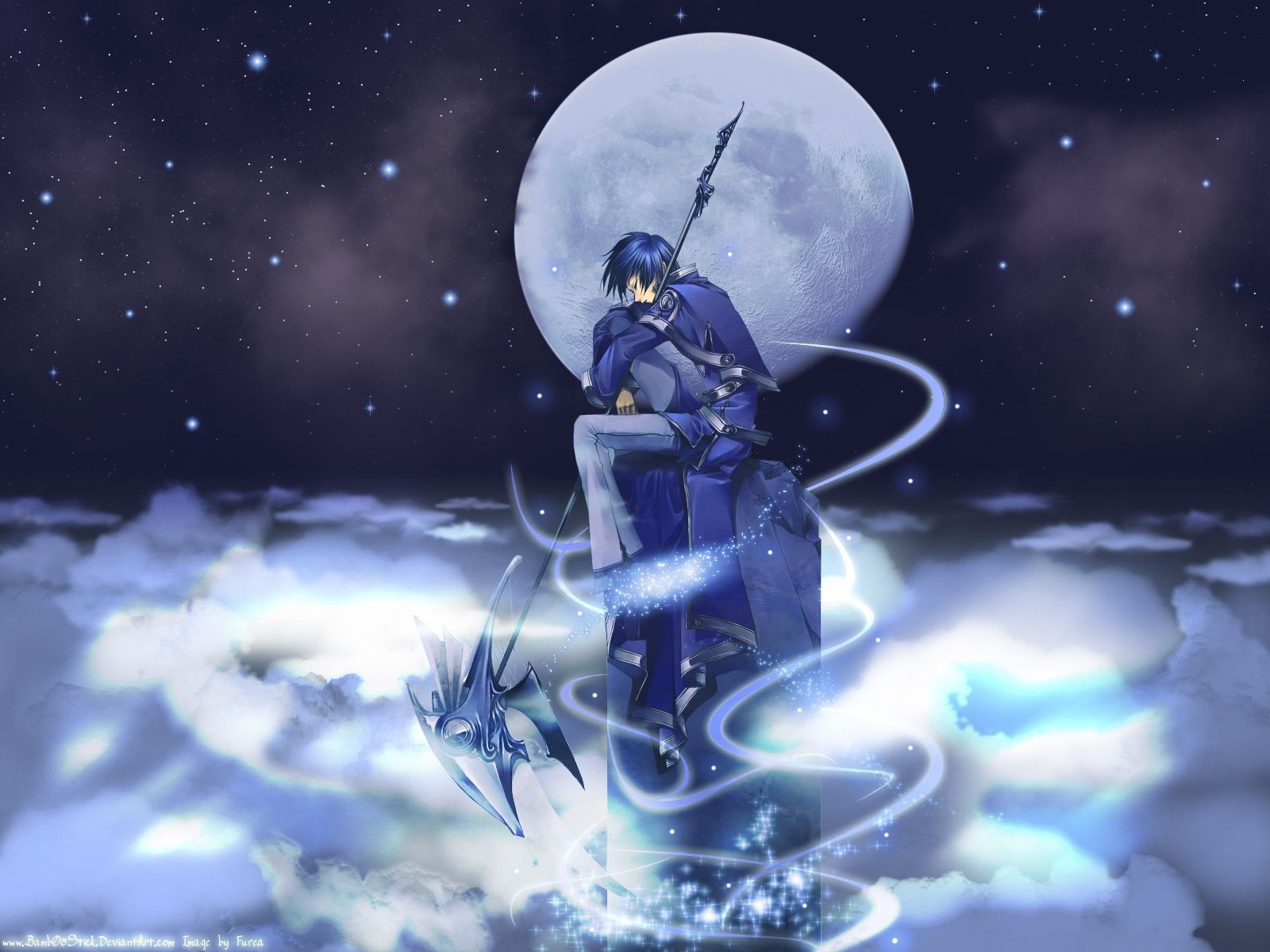 1600x1200 Anime Moon Wallpaper Free Anime Moon Background, Desktop