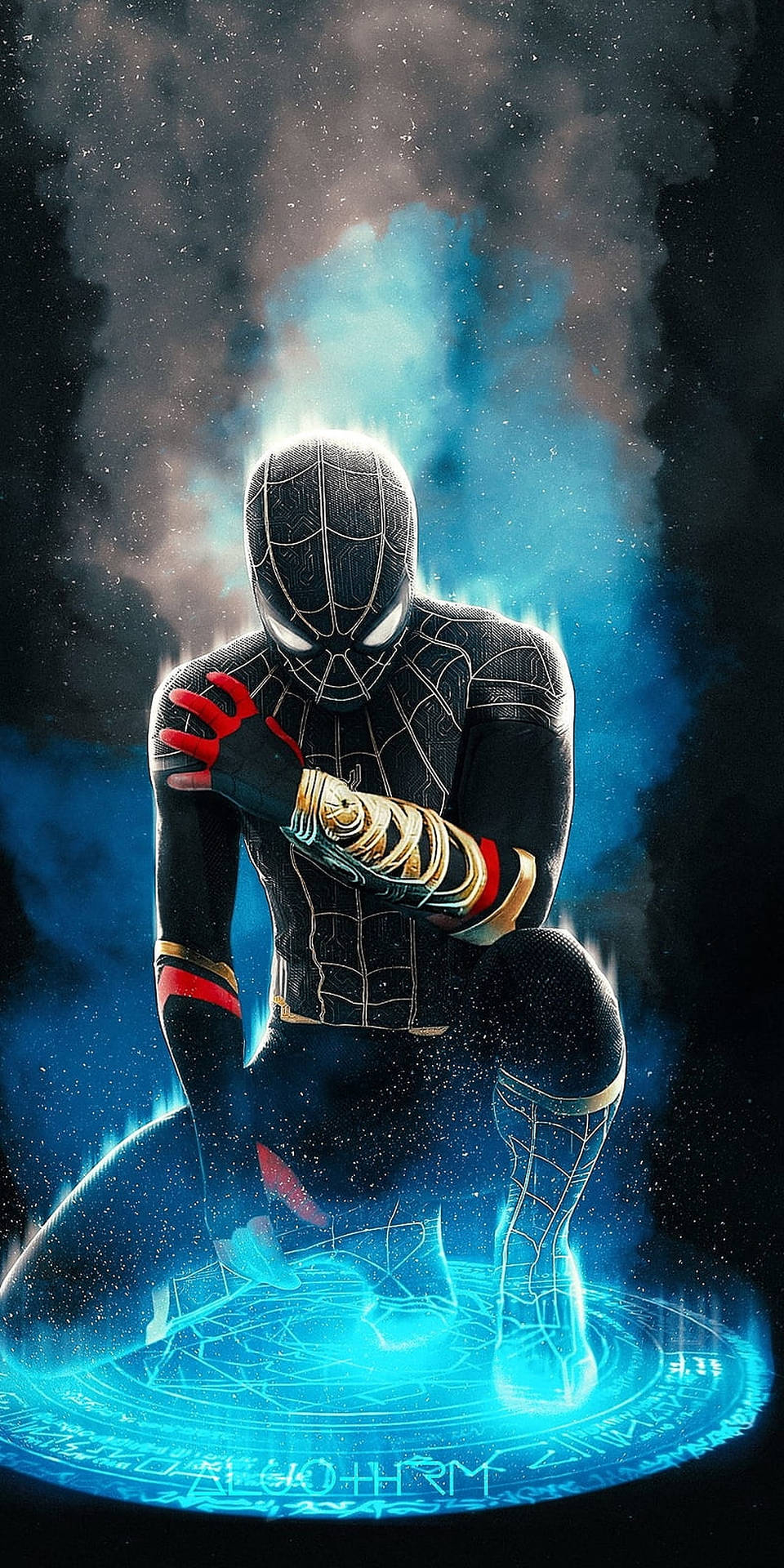 960x1920 Black Suit Spider Man 4k Wallpaper, Phone