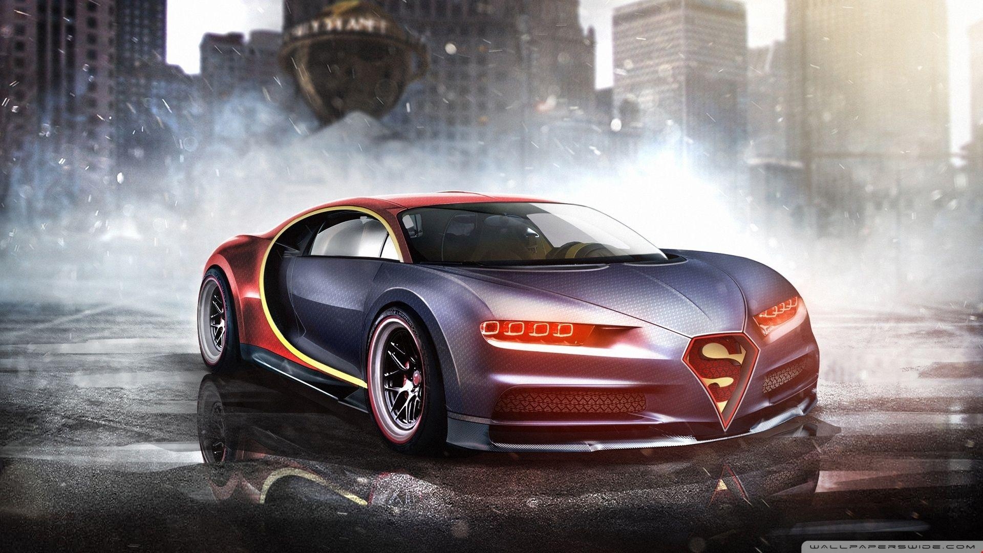 1920x1080 Superman Bugatti Chiron Background. HD Wallpaper 5k, Desktop