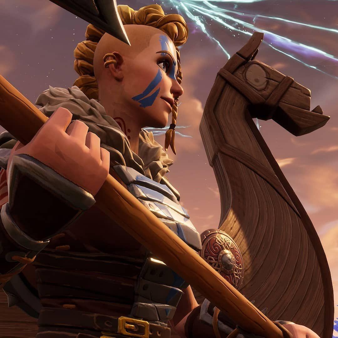 1080x1080 The Llama and The Huntress. #fortnite #huntress #llama #viking #ship, Phone