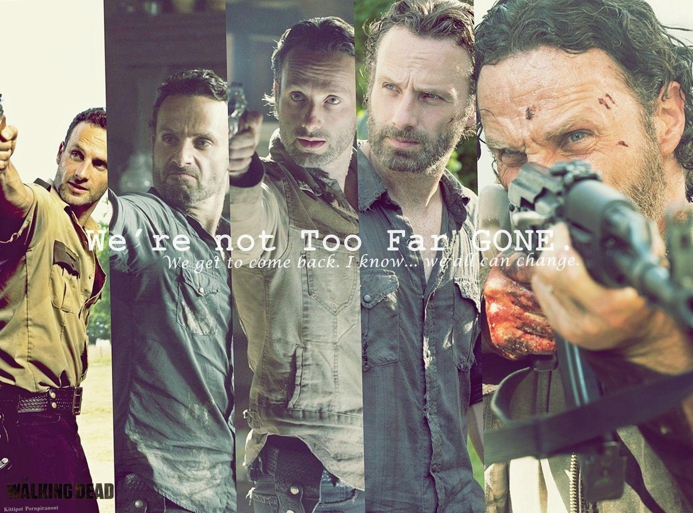 1390x1030 The Walking Dead WALLPAPER FANMADE Rick Grimes, Desktop