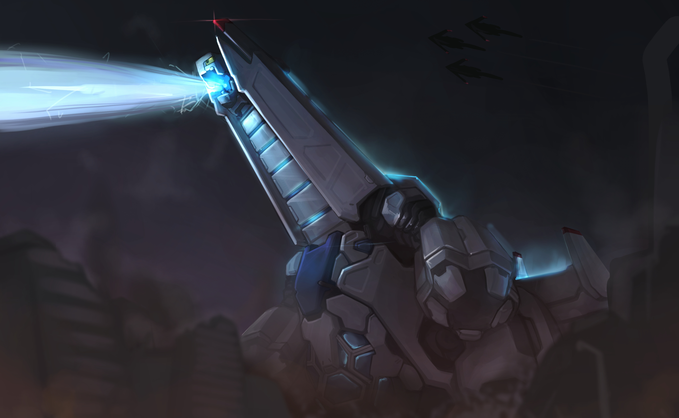 2790x1720 aircraft dark duraludon mecha nobody pokemon pure boy. konachan, Desktop