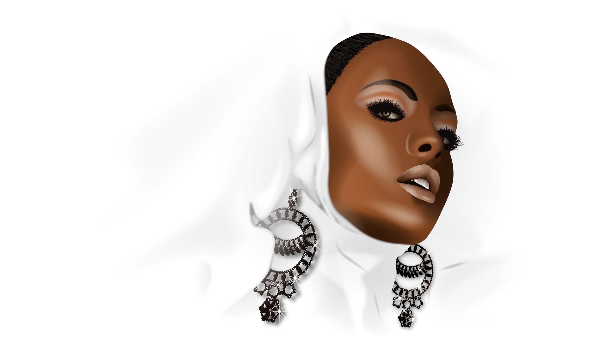 2560x1440 Black Woman Wallpaper, Desktop