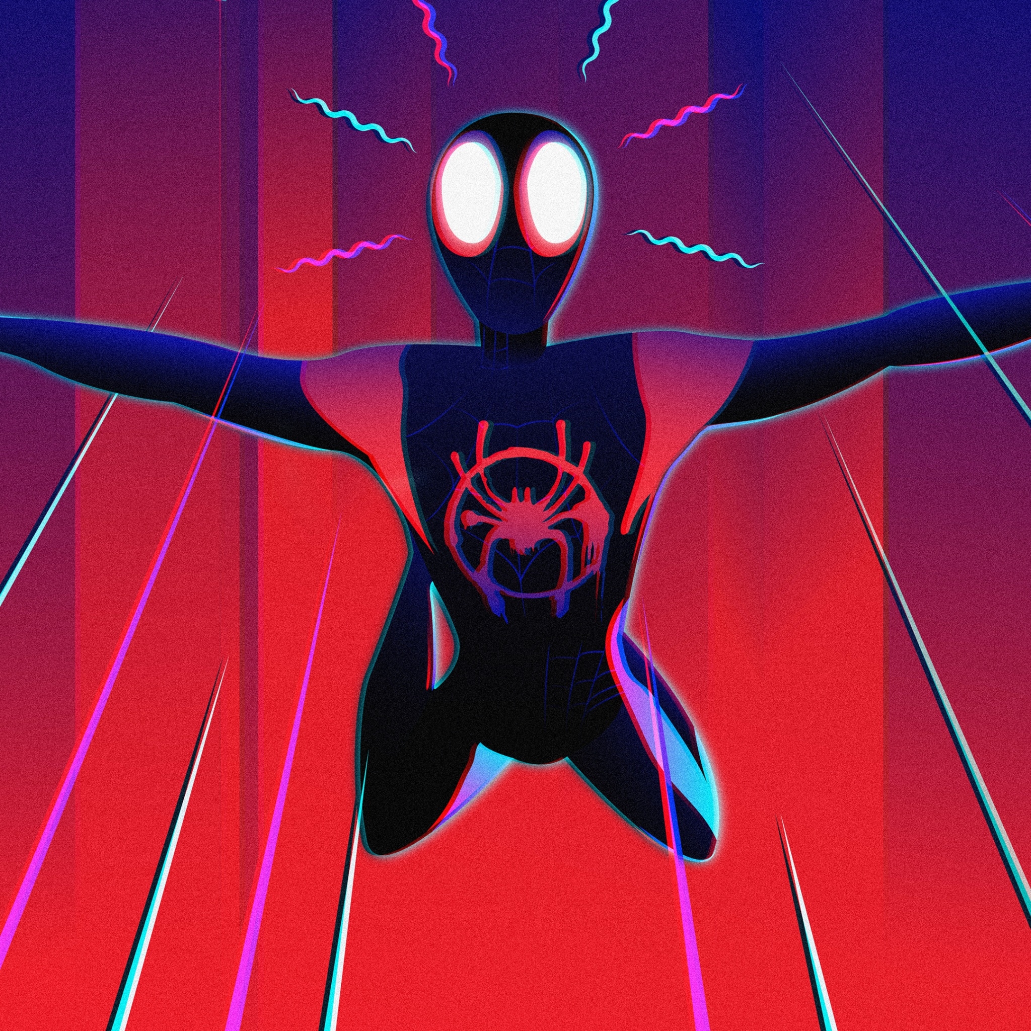 2050x2050 Wallpaper 4k Spiderman Miles Morales Digital Art 4k Wallpaper, Phone