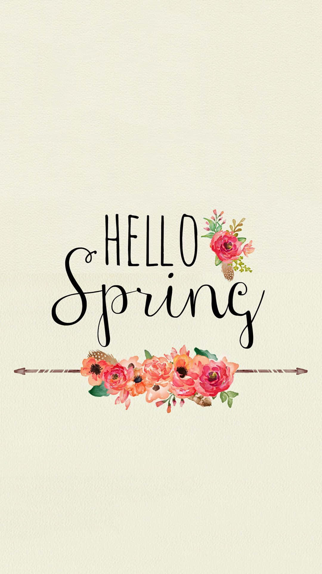 1080x1920 Download Cute Hello Spring iPhone Wallpaper, Phone