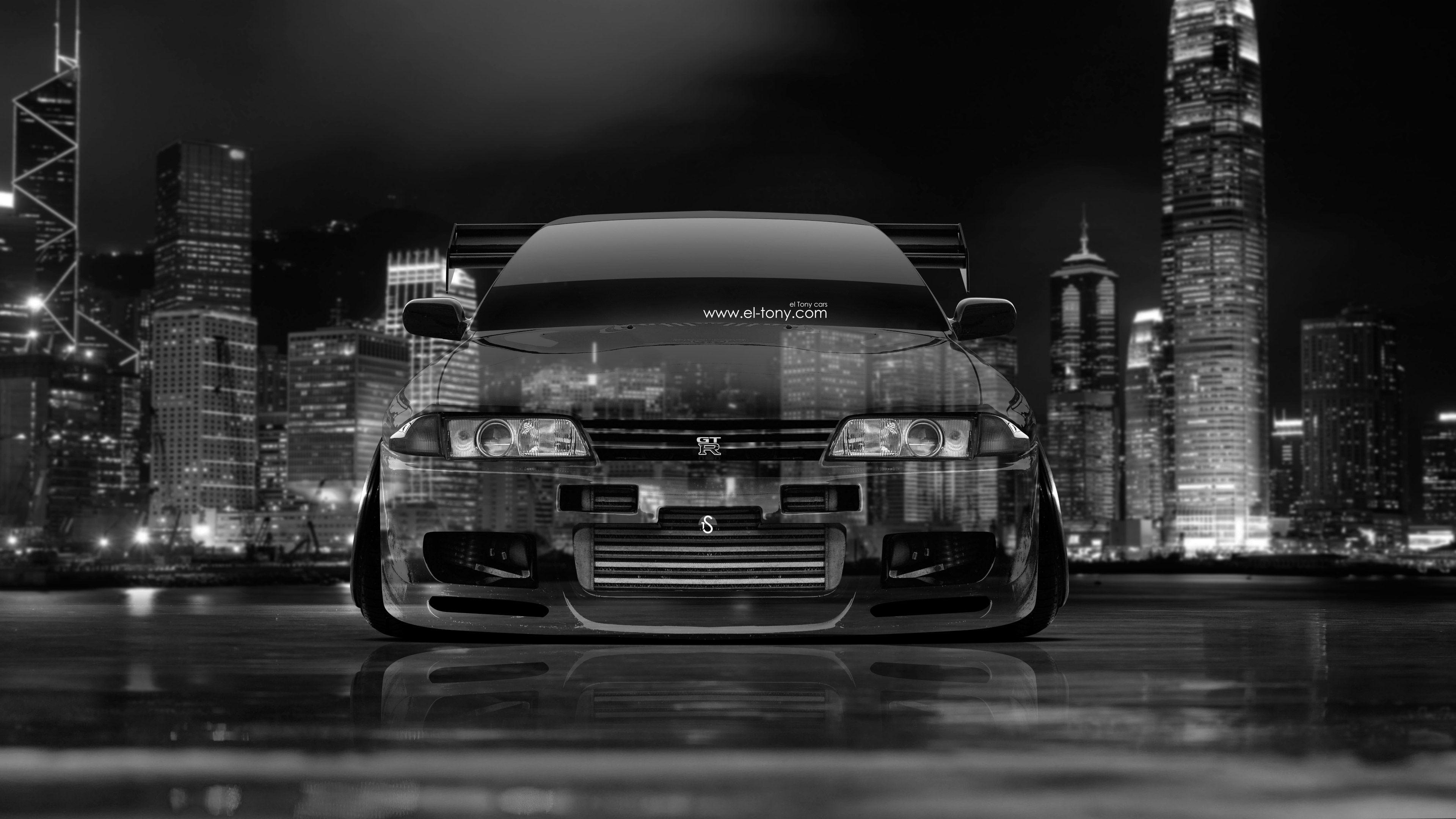 3840x2160 4K Wallpaper Nissan Skyline GTR R32 JDM Crystal City Car 2014, Desktop