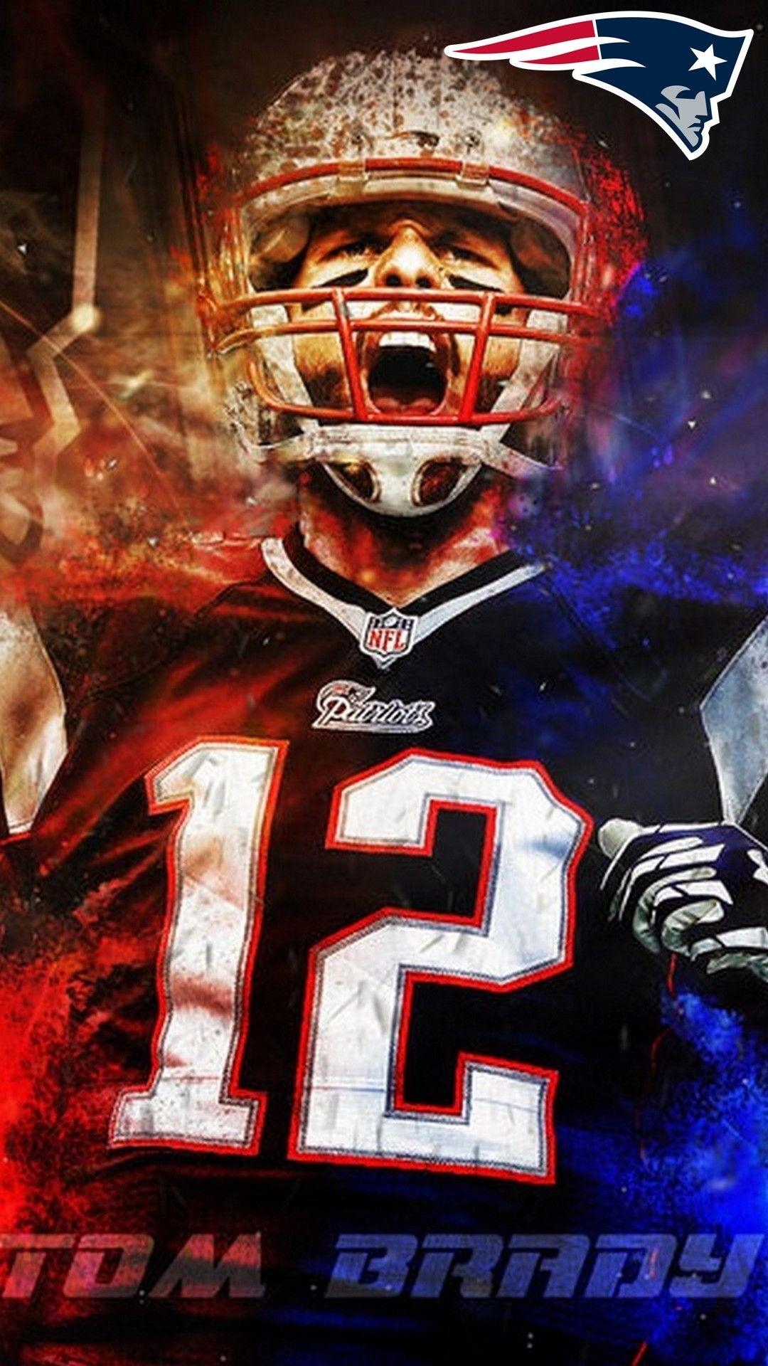 1080x1920 iPhone Wallpaper HD Tom Brady Super Bowl NFL Football Wallpaper. New england patriots wallpaper, Football wallpaper, Tom brady patriots, Phone