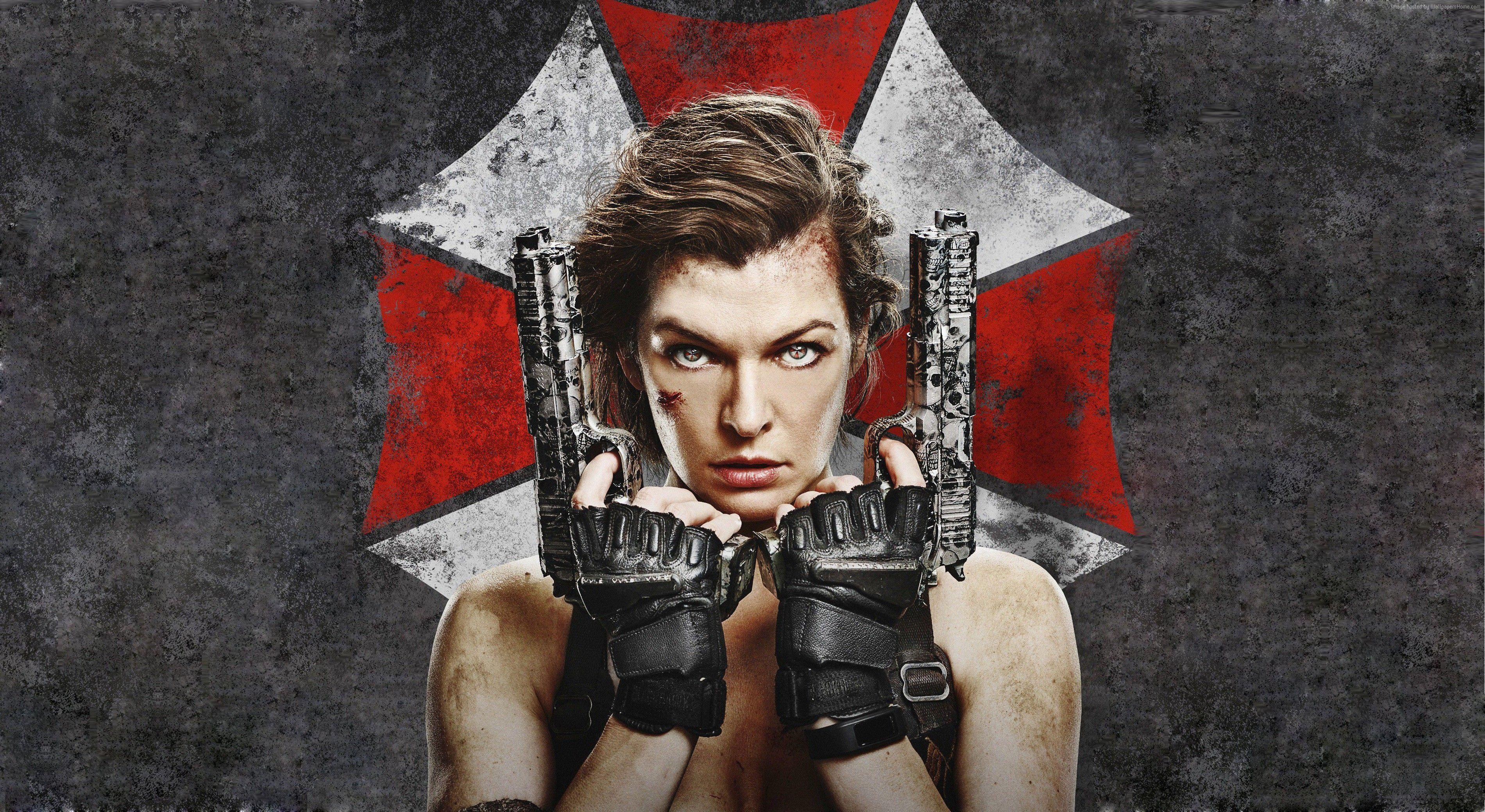 3800x2080 Wallpaper Resident Evil: The Final Chapter, Milla Jovovich, guns, Desktop