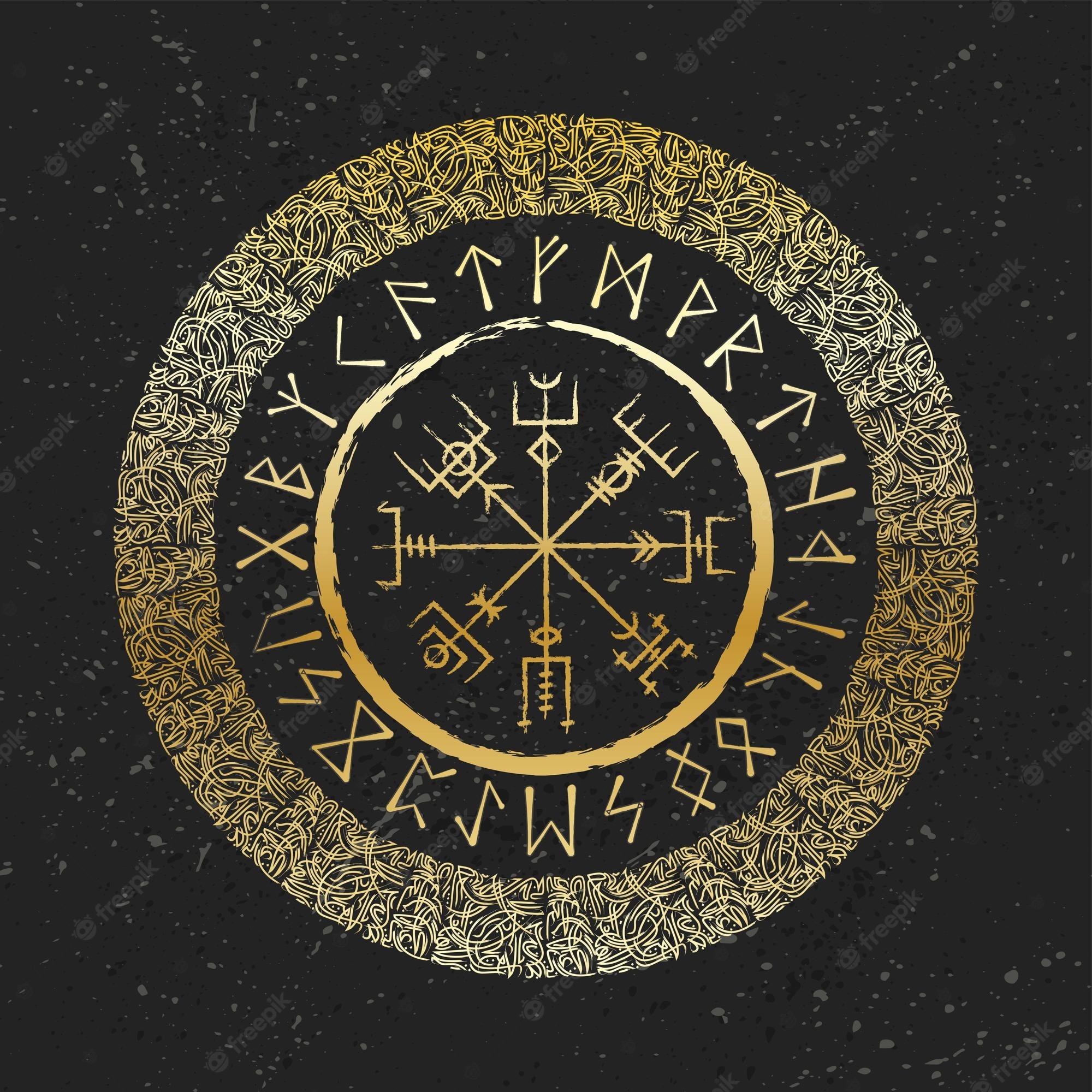 2000x2000 Premium Vector. Dark runic golden symbols wallpaper, Phone