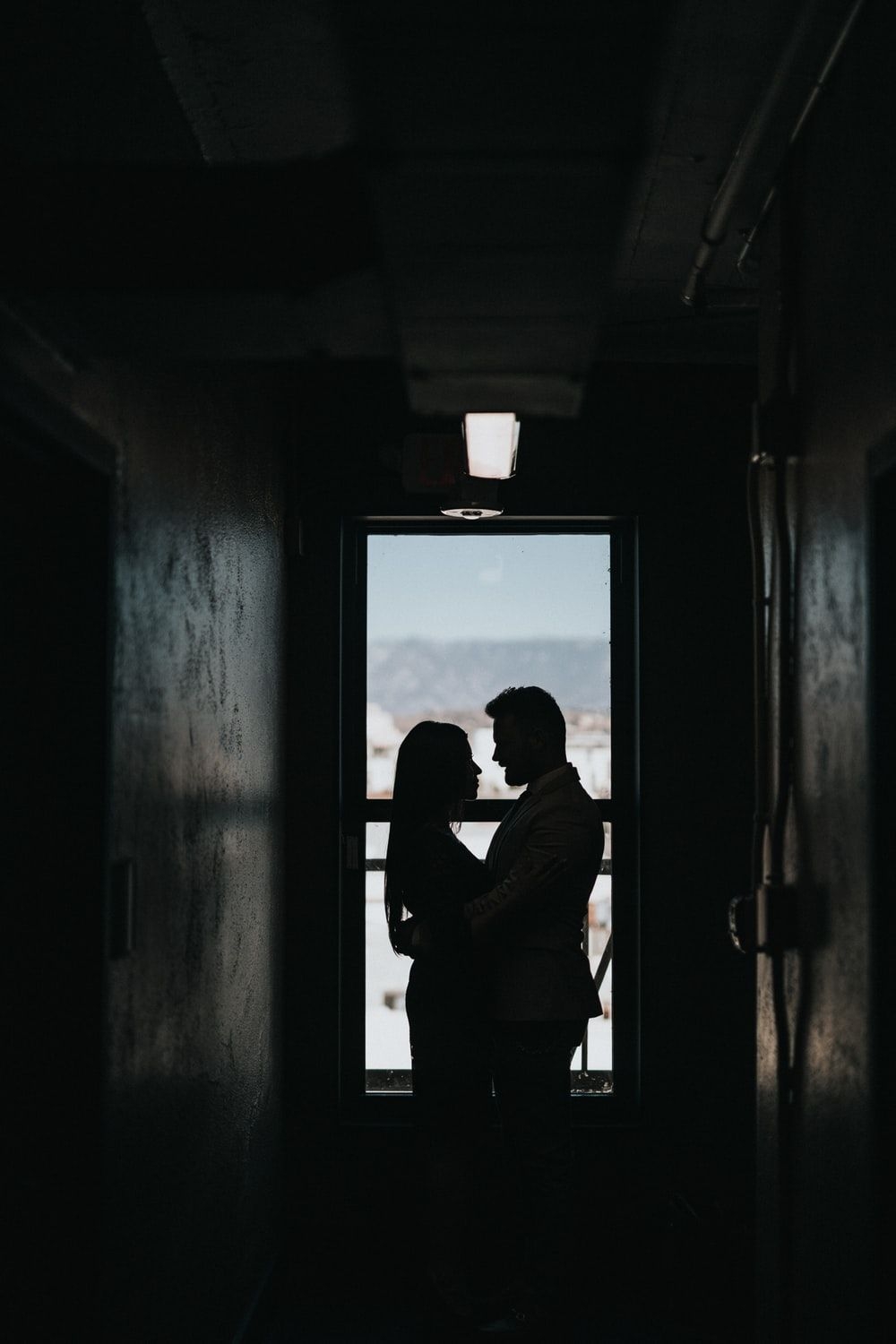 1000x1500 silhouette of couple inside dark room photo, Phone