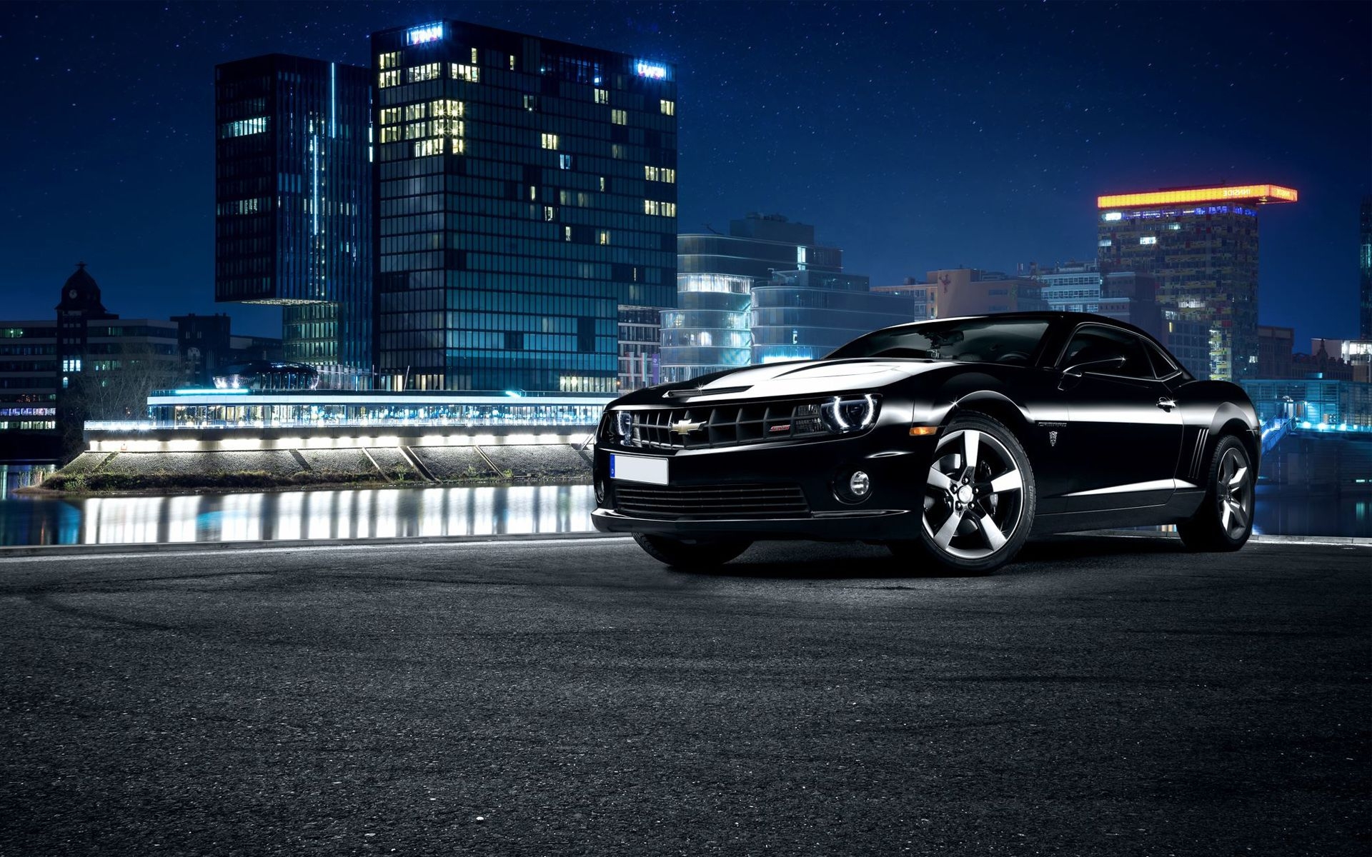 1920x1200 Chevrolet Camaro SS Black Wallpaper. HD Car Wallpaper, Desktop