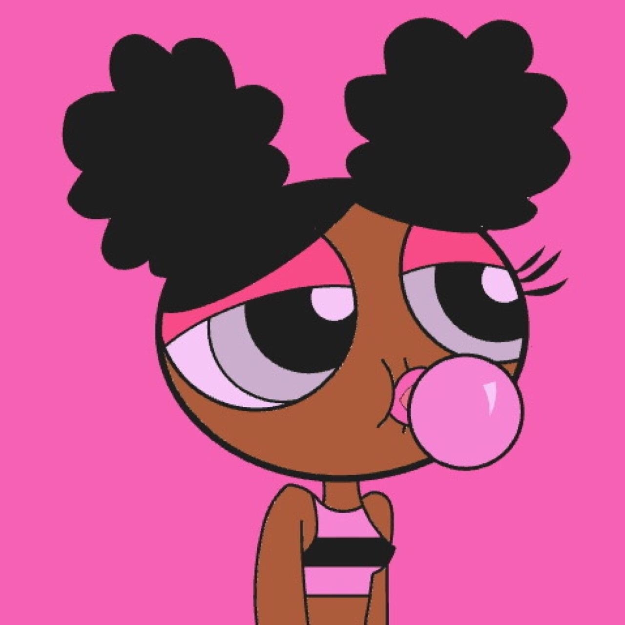 1280x1280 powerpuff #girl #black #cute #wallpaper, Phone