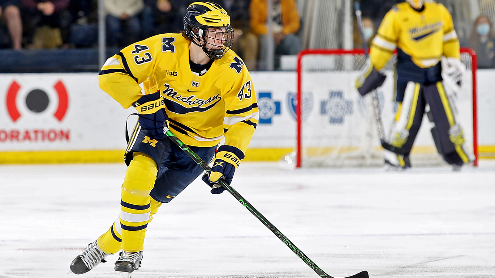 1600x900 Luke Hughes Hockey of Michigan Athletics, Desktop