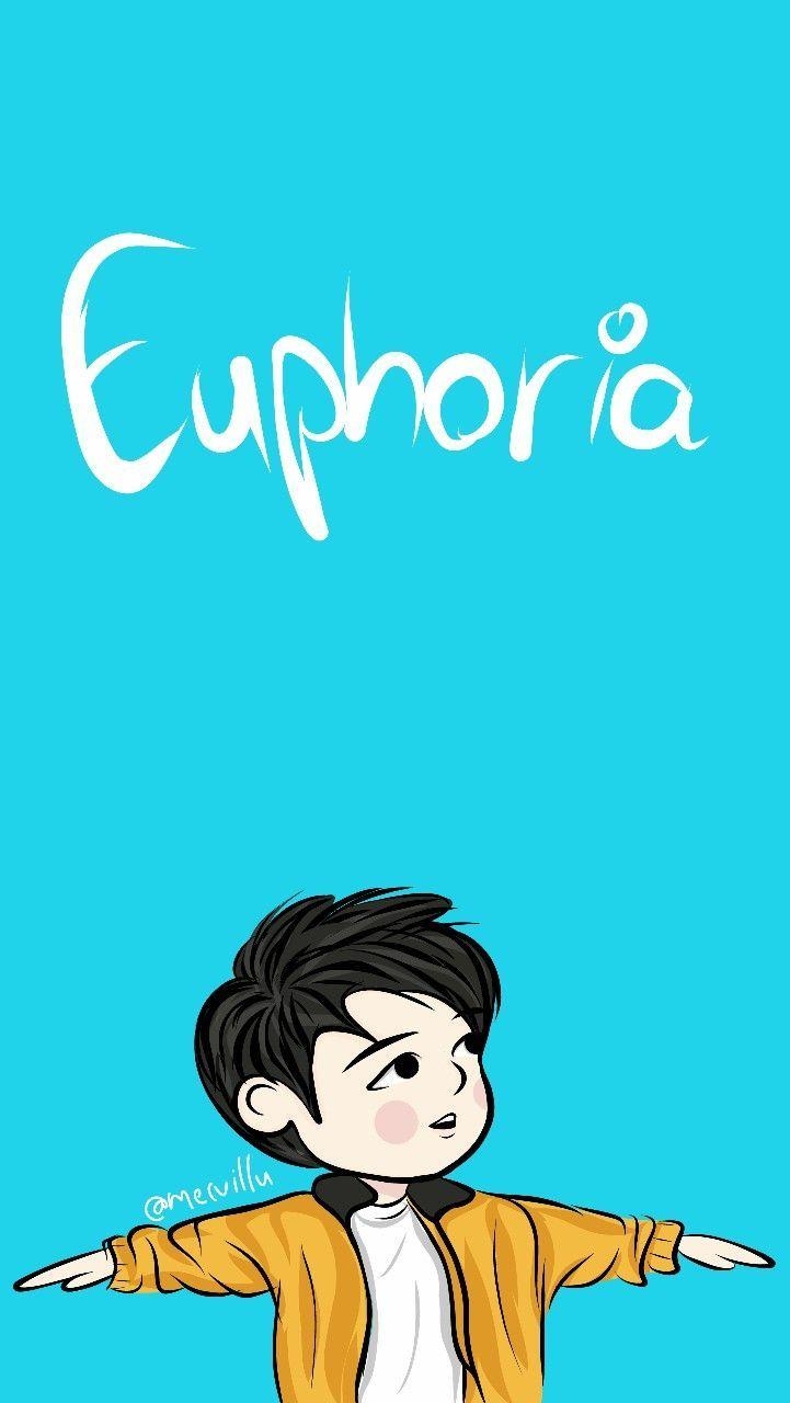 730x1280 Euphoria bts jungkook fanart #illustration #drawing #chibi #cartoon, Phone