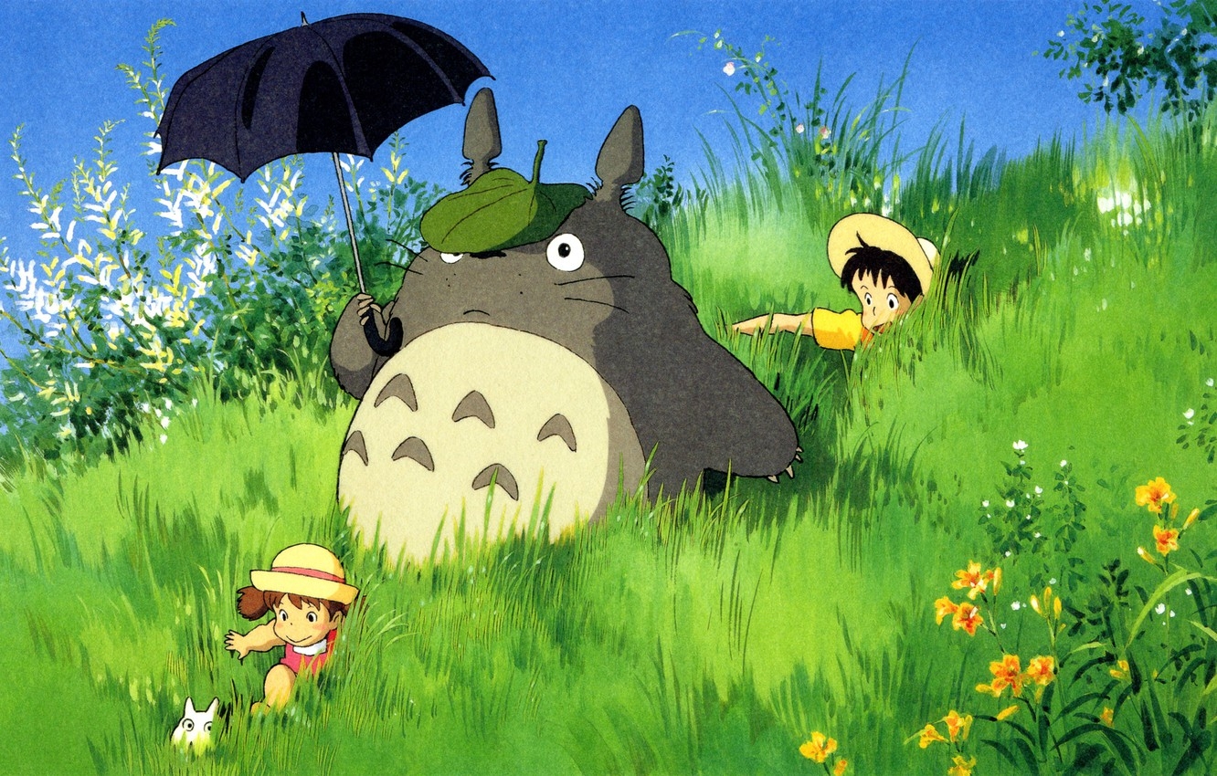 1340x850 Wallpaper Totoro, Satsuki Kusakabe, Mei Kusakabe, Tonari no Totoro image for desktop, section арт, Desktop