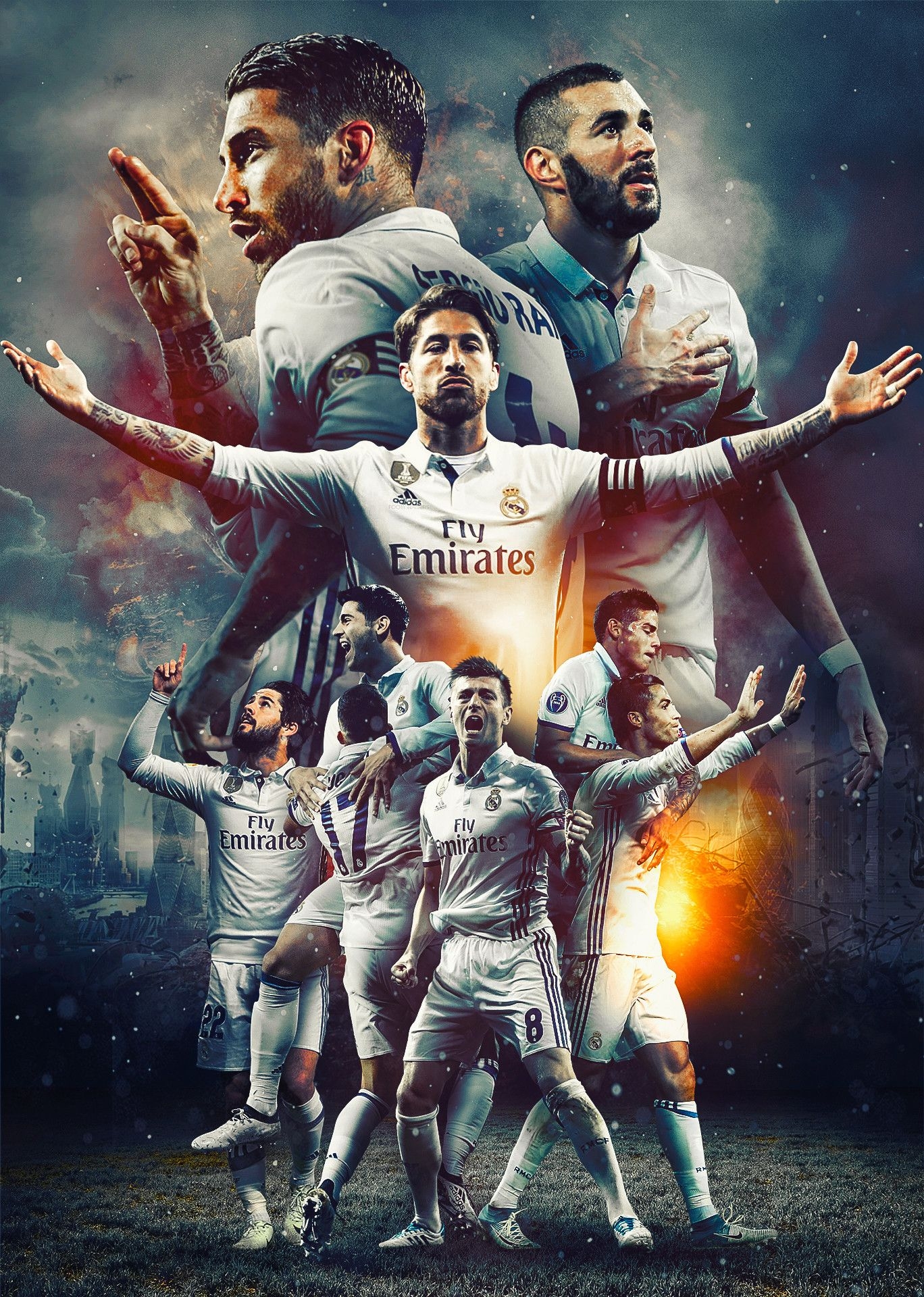 1370x1920 Real Madrid HD Mobile Wallpaper, Phone