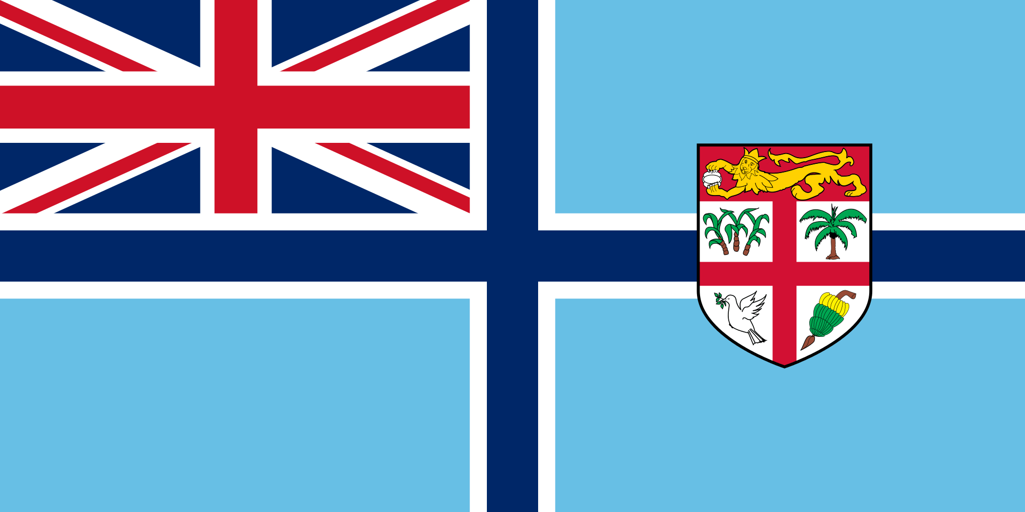 2000x1000 Civil Air Ensign of Fiji. World Aikatsu Cup. Flag, Fiji, Flag country, Dual Screen