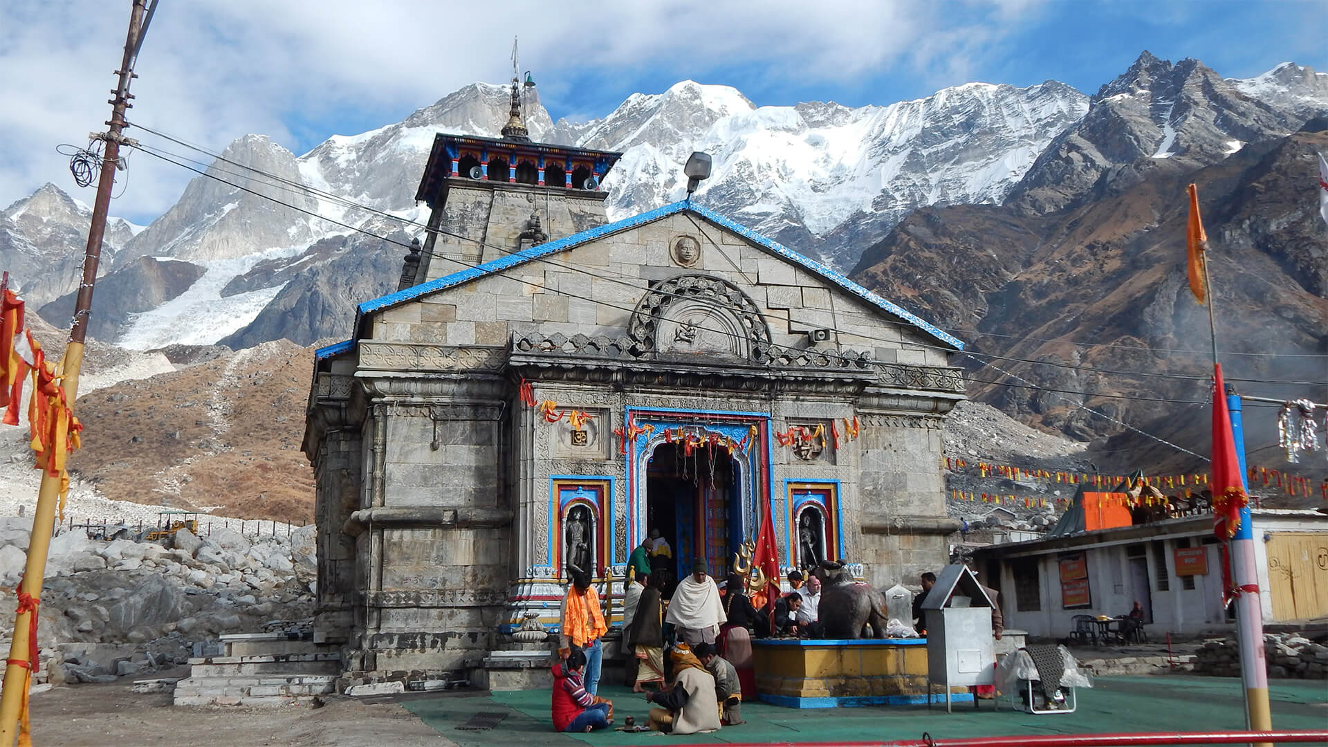 1920x1080 A picture of Kedarnath Mandir, Desktop