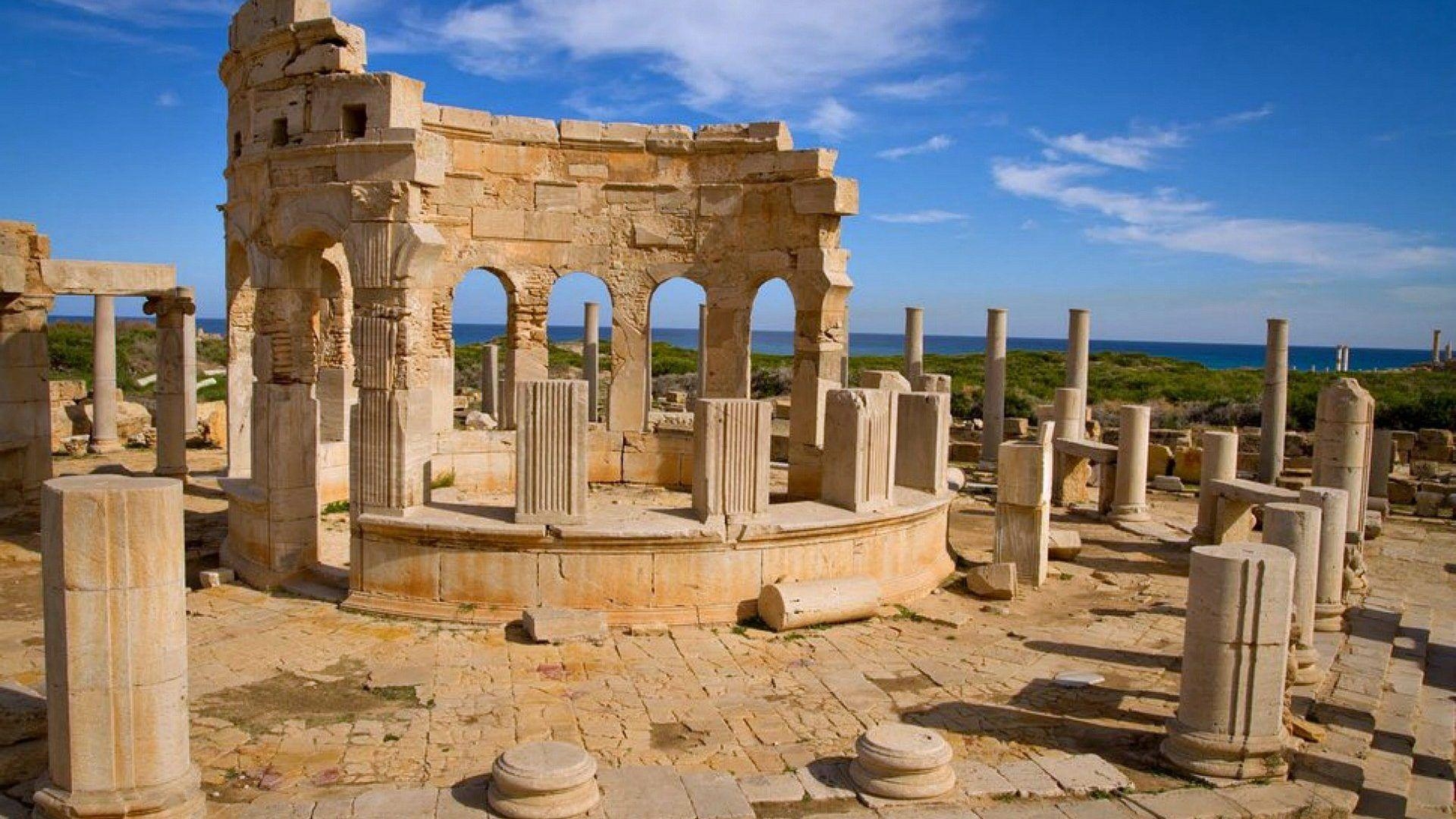 1920x1080 Ancient: Leptis Magna Ruins Libya Tripoli Ancient Roman, Desktop